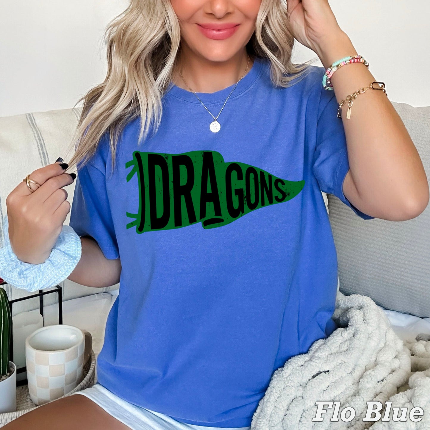 Dragons Flag Comfort Color Graphic Tee