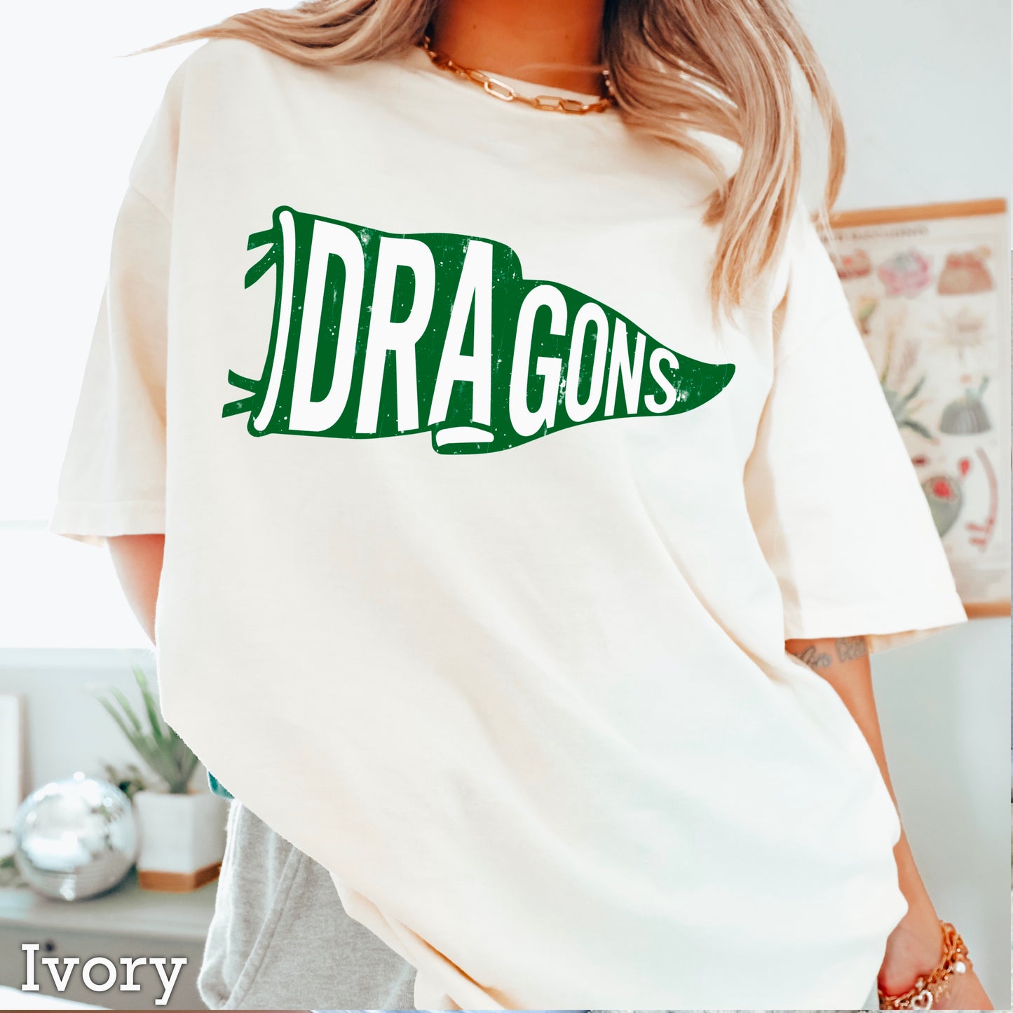 Dragons Flag Comfort Color Graphic Tee