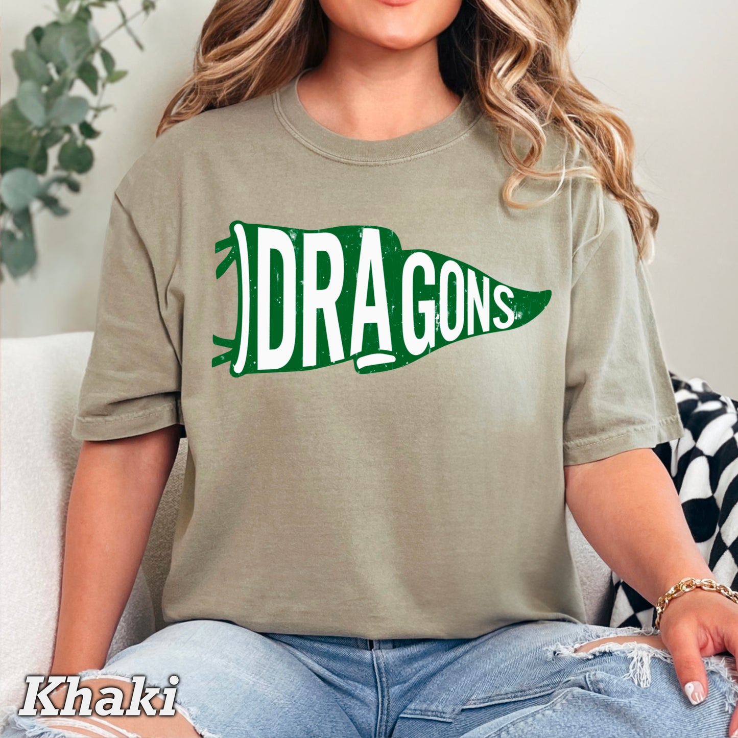 Dragons Flag Comfort Color Graphic Tee