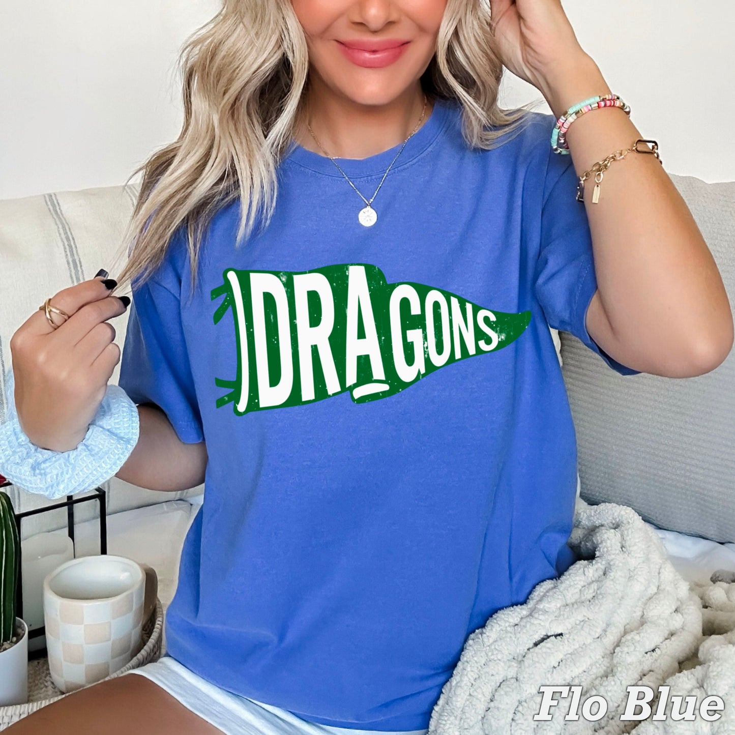 Dragons Flag Comfort Color Graphic Tee