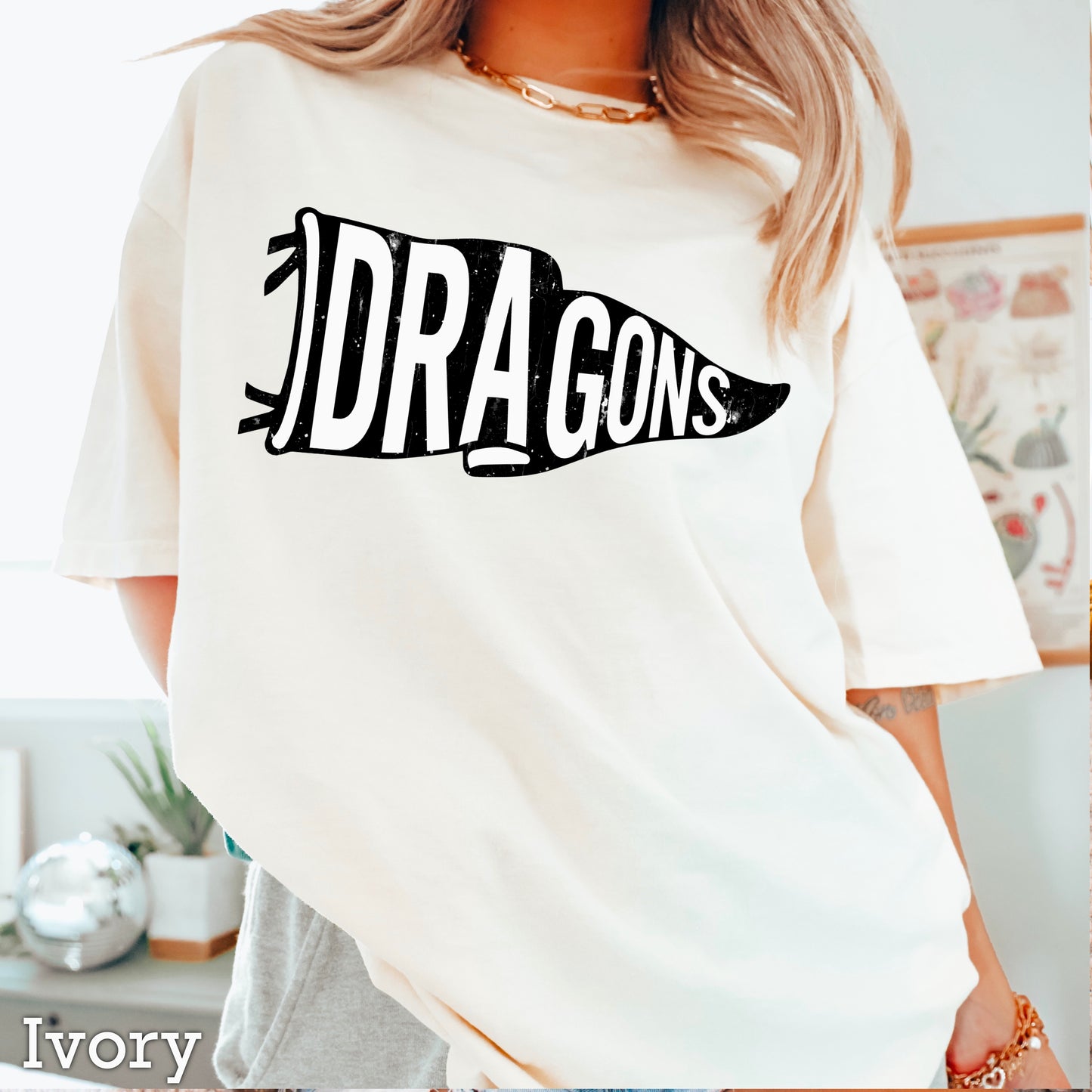 Dragons Flag Comfort Color Graphic Tee