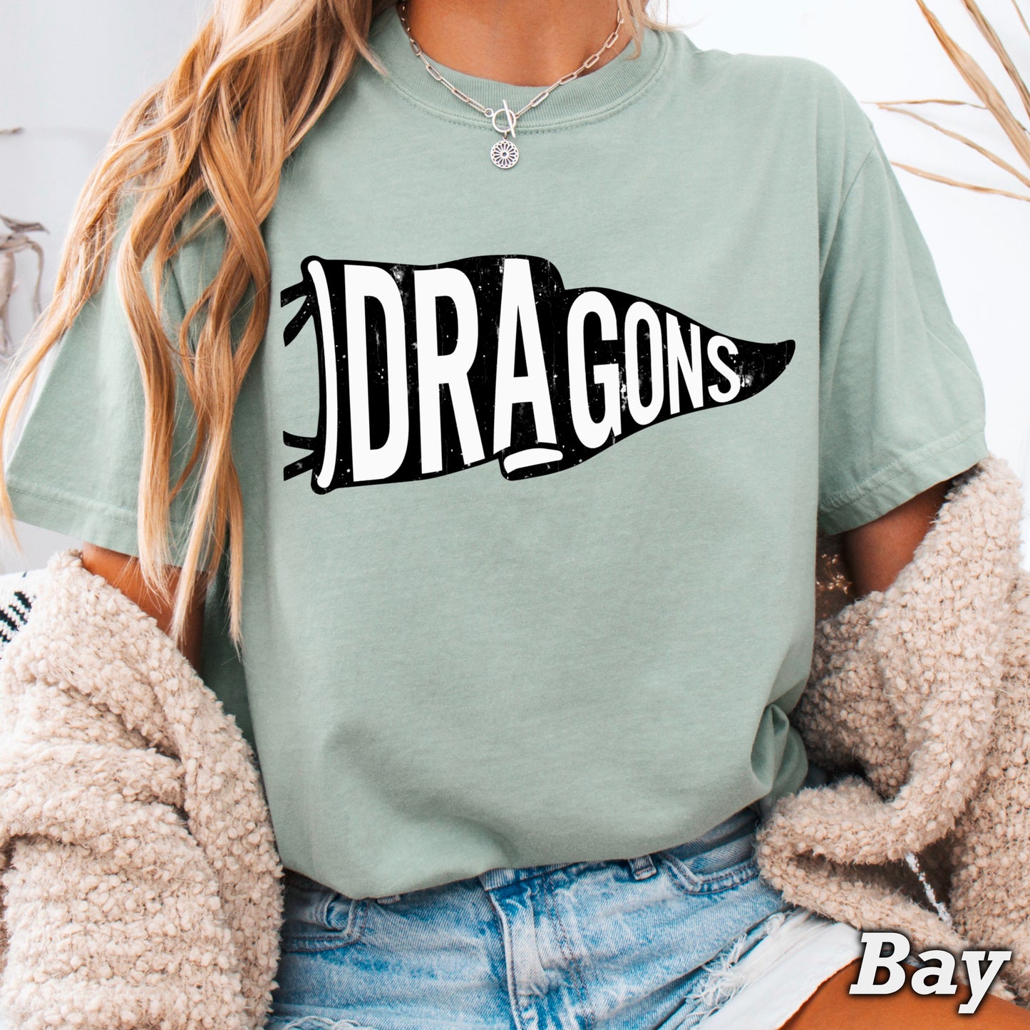 Dragons Flag Comfort Color Graphic Tee
