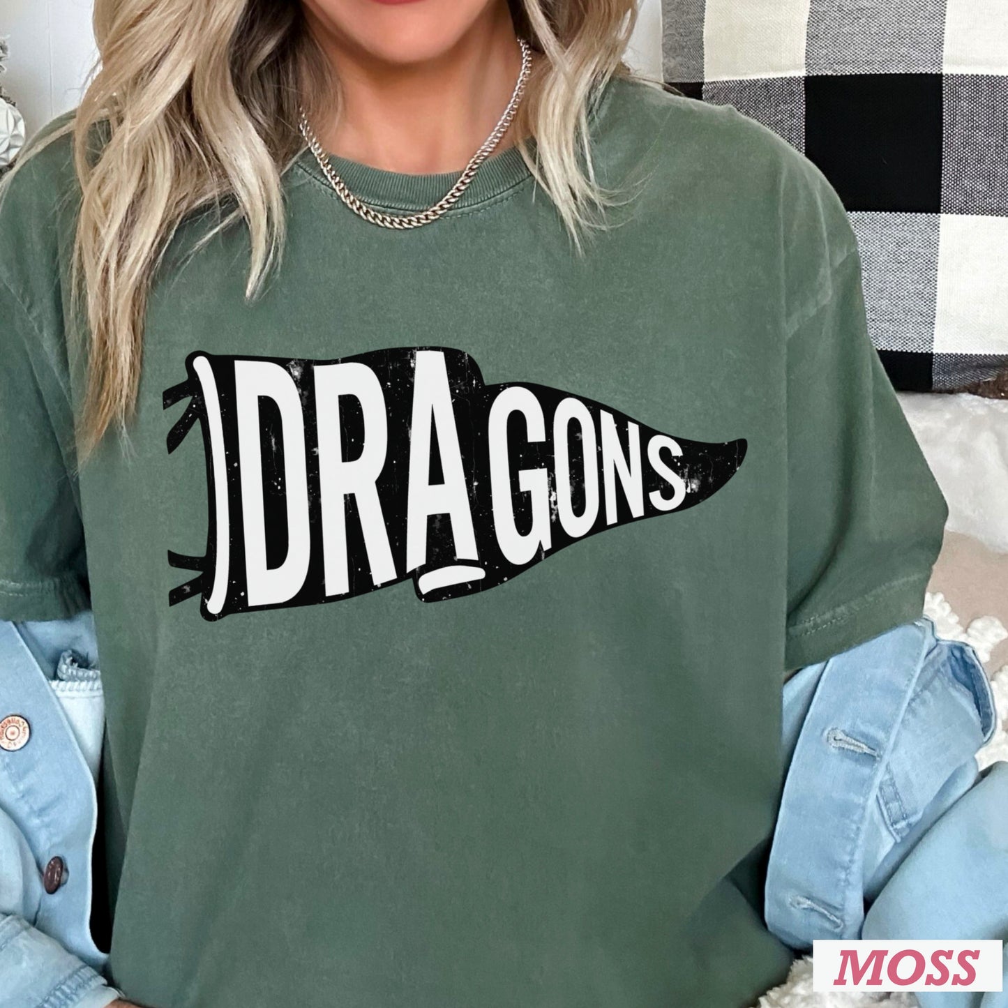 Dragons Flag Comfort Color Graphic Tee