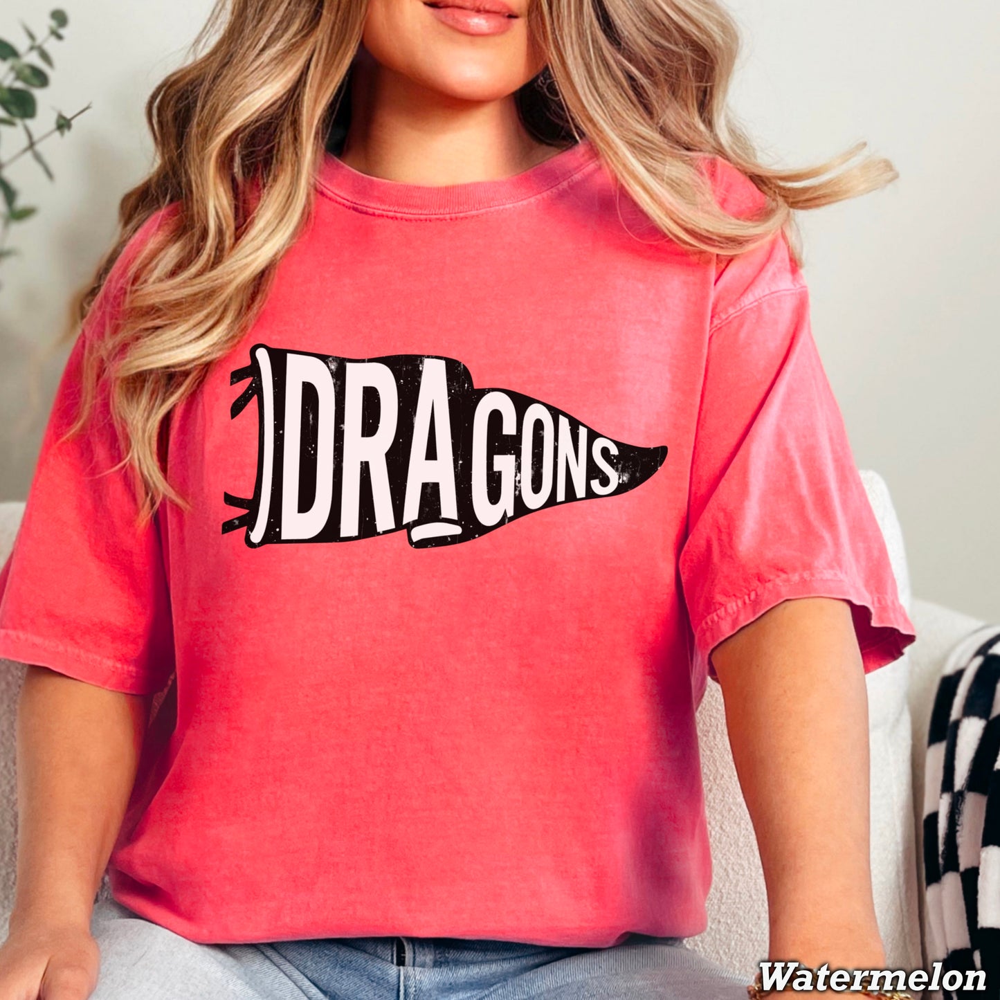 Dragons Flag Comfort Color Graphic Tee