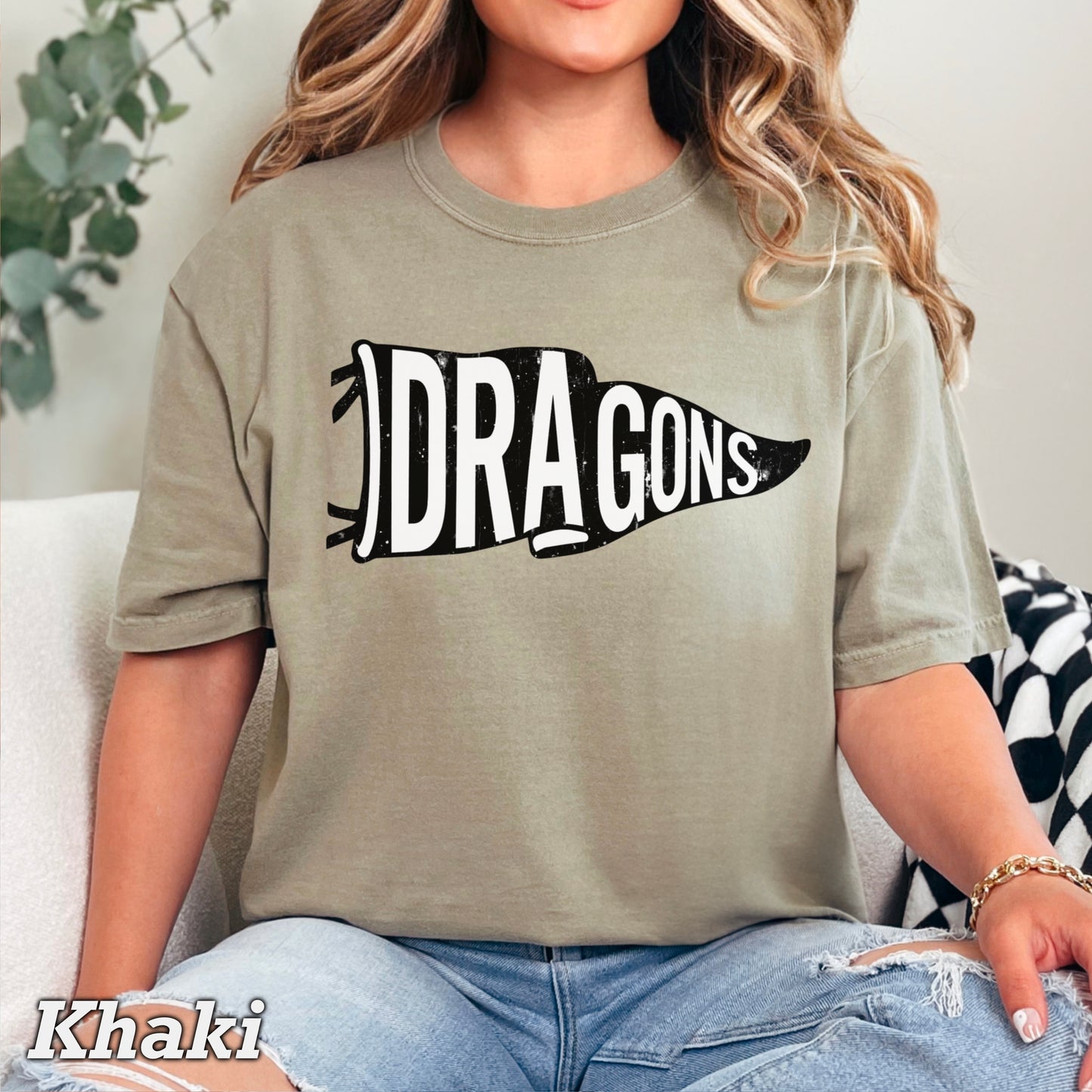 Dragons Flag Comfort Color Graphic Tee