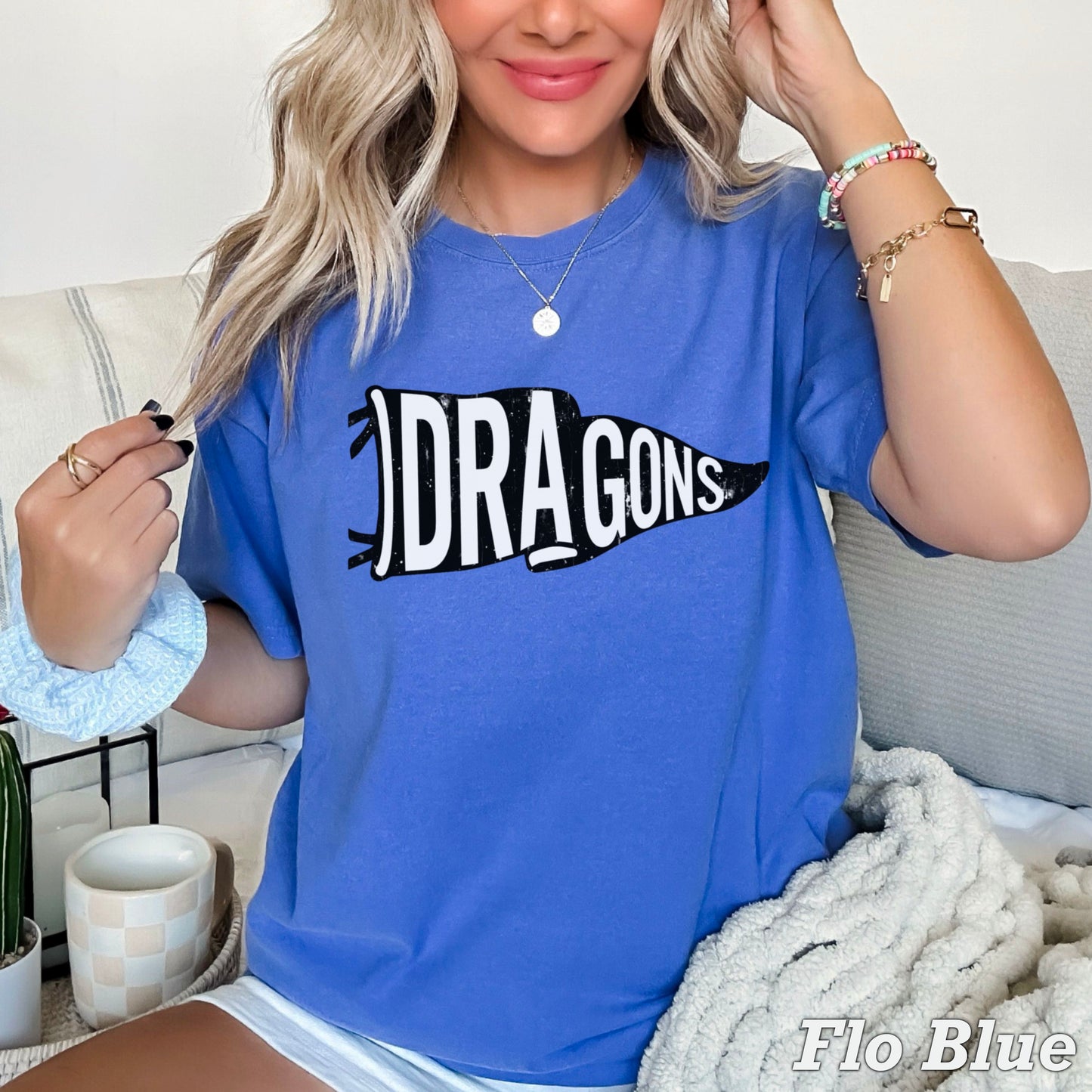Dragons Flag Comfort Color Graphic Tee