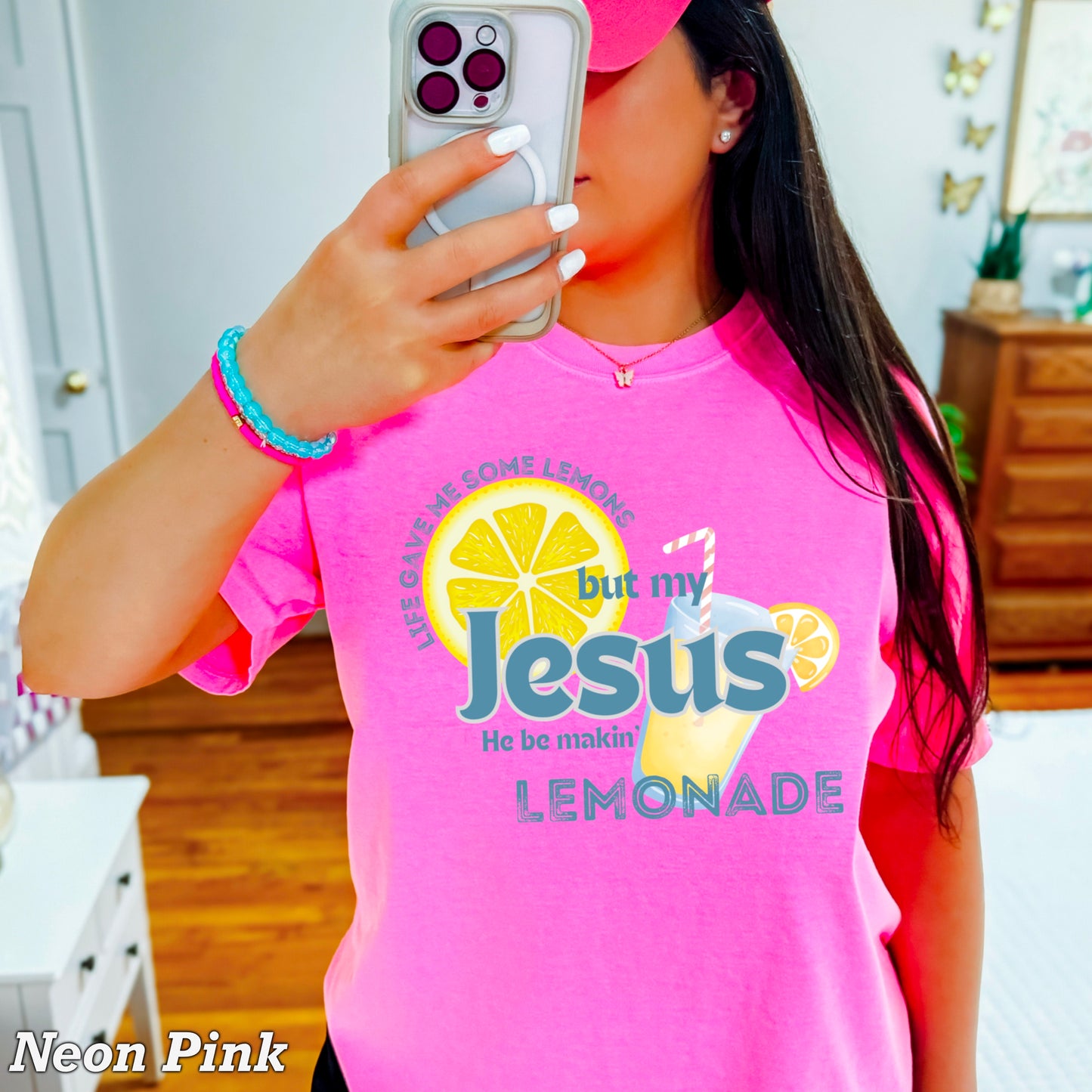 Jesus Be Makin Lemonade Comfort Color Graphic Tee