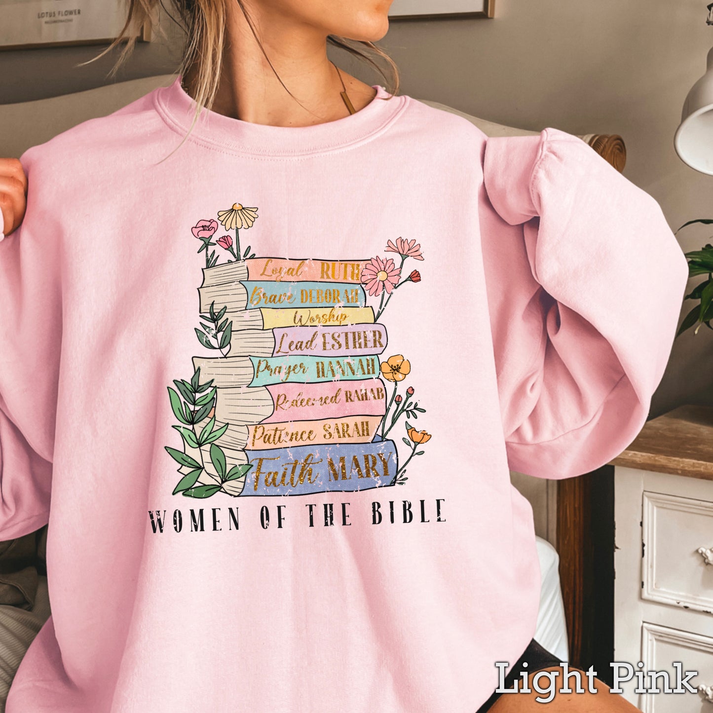 Women Of The Bible Graphic Crewneck Sweatshirt
