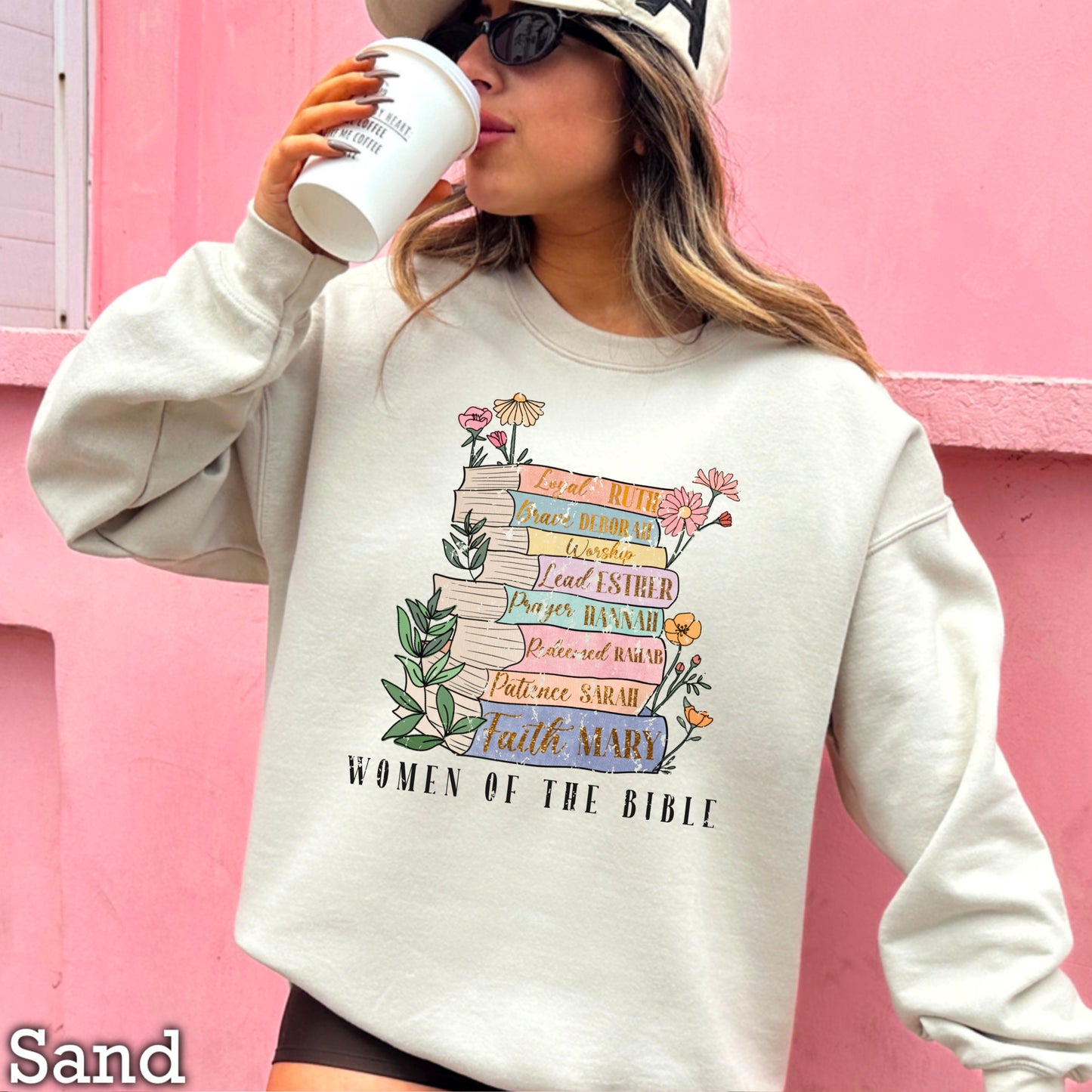 Women Of The Bible Graphic Crewneck Sweatshirt