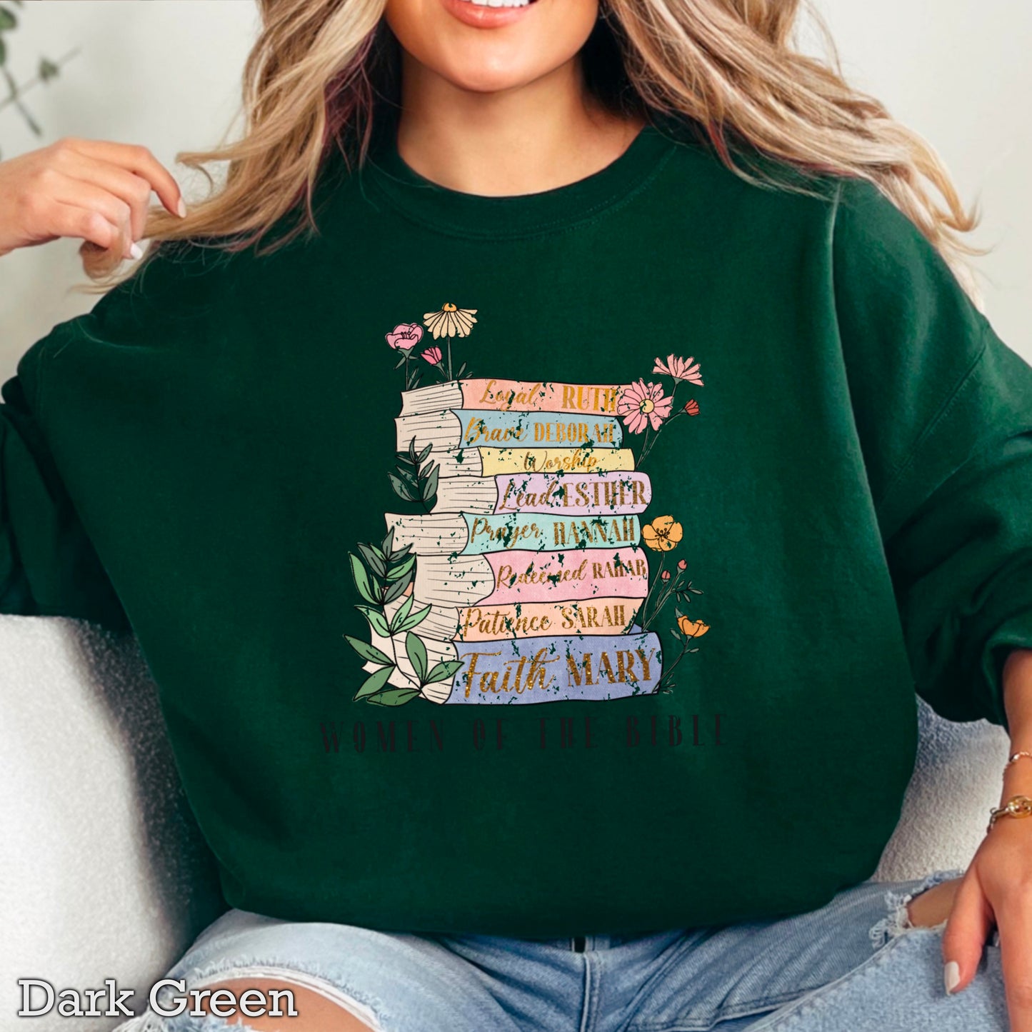 Women Of The Bible Graphic Crewneck Sweatshirt
