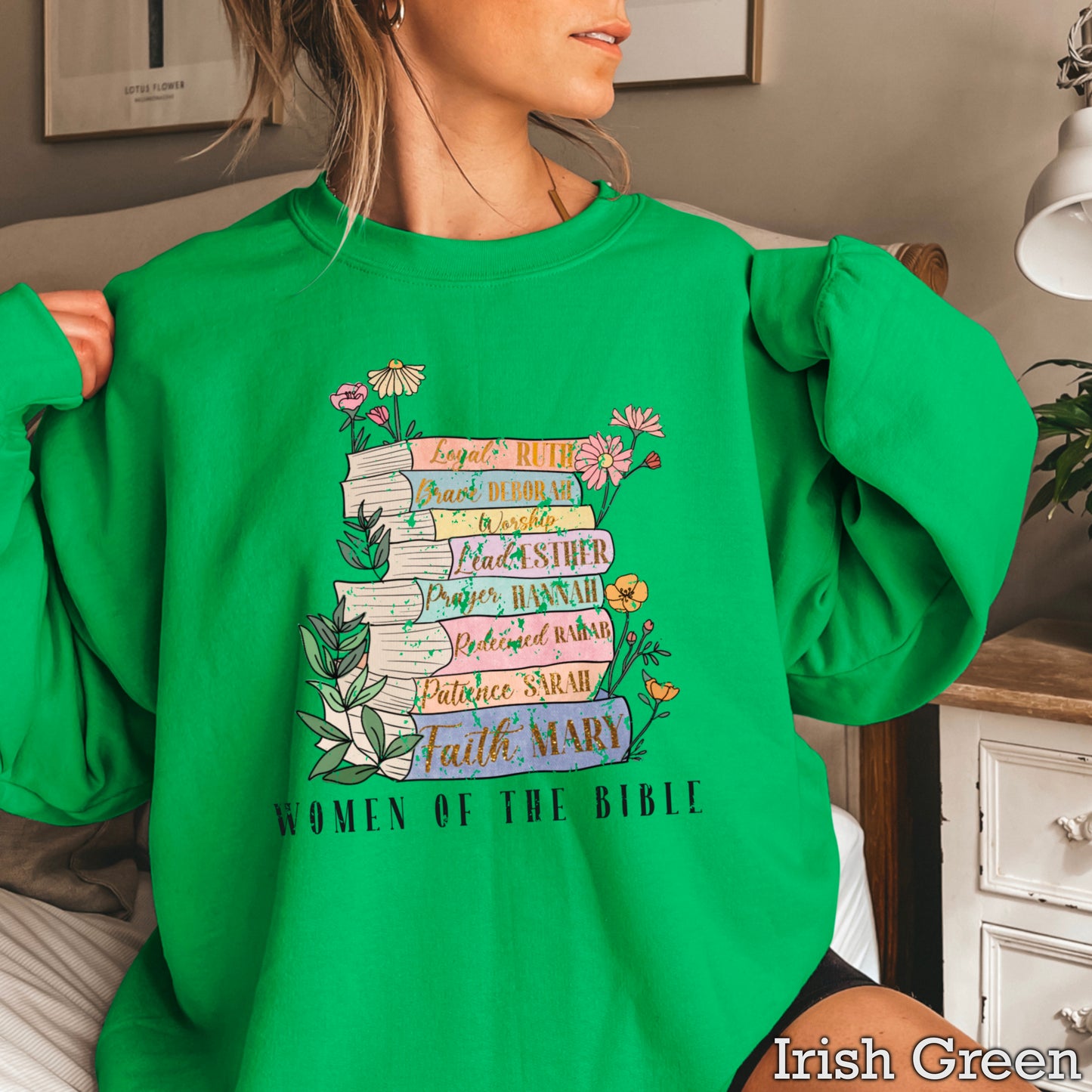 Women Of The Bible Graphic Crewneck Sweatshirt