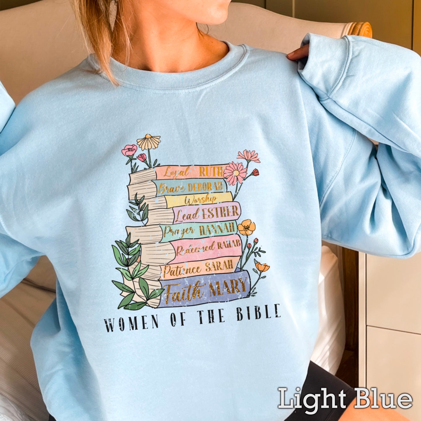 Women Of The Bible Graphic Crewneck Sweatshirt