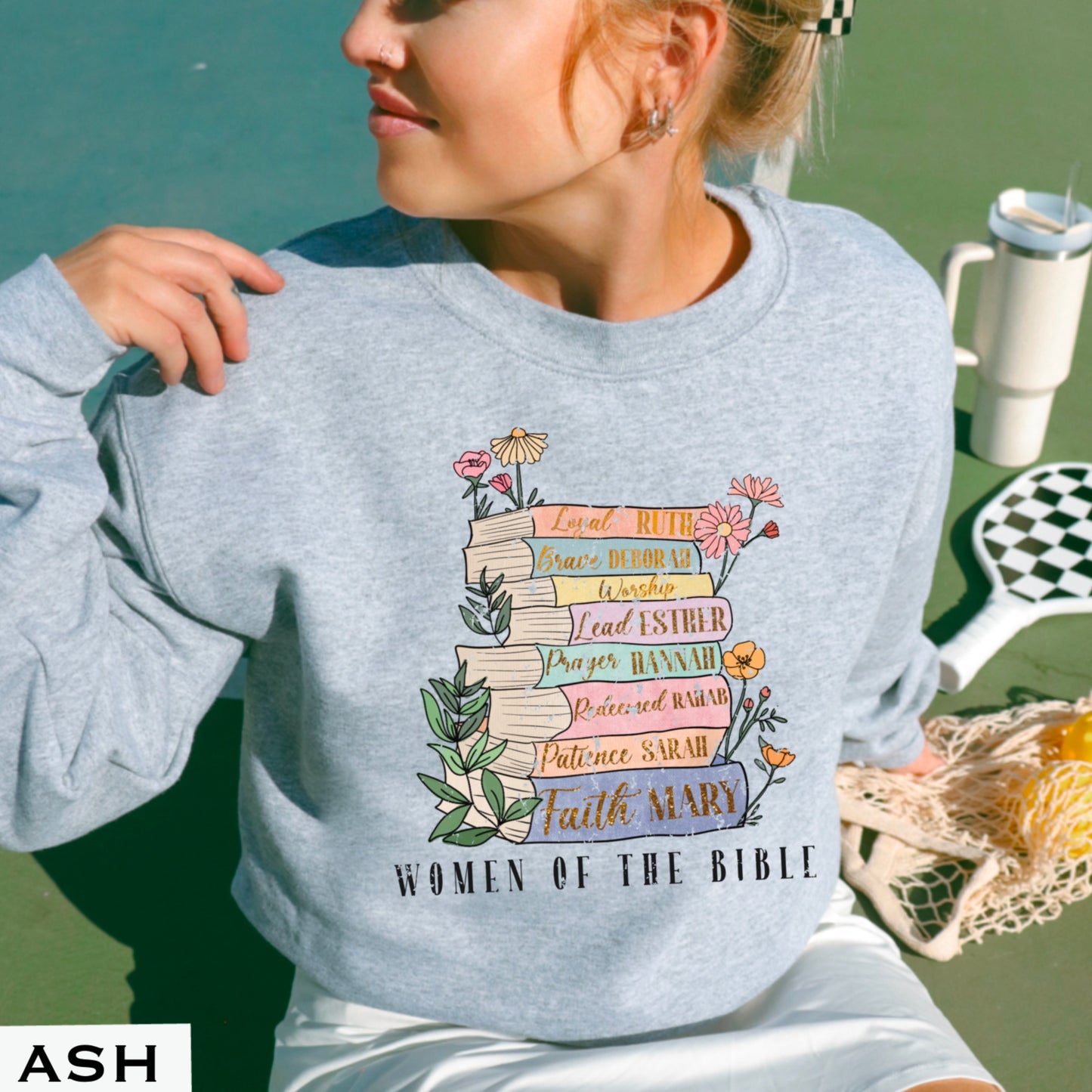 Women Of The Bible Graphic Crewneck Sweatshirt