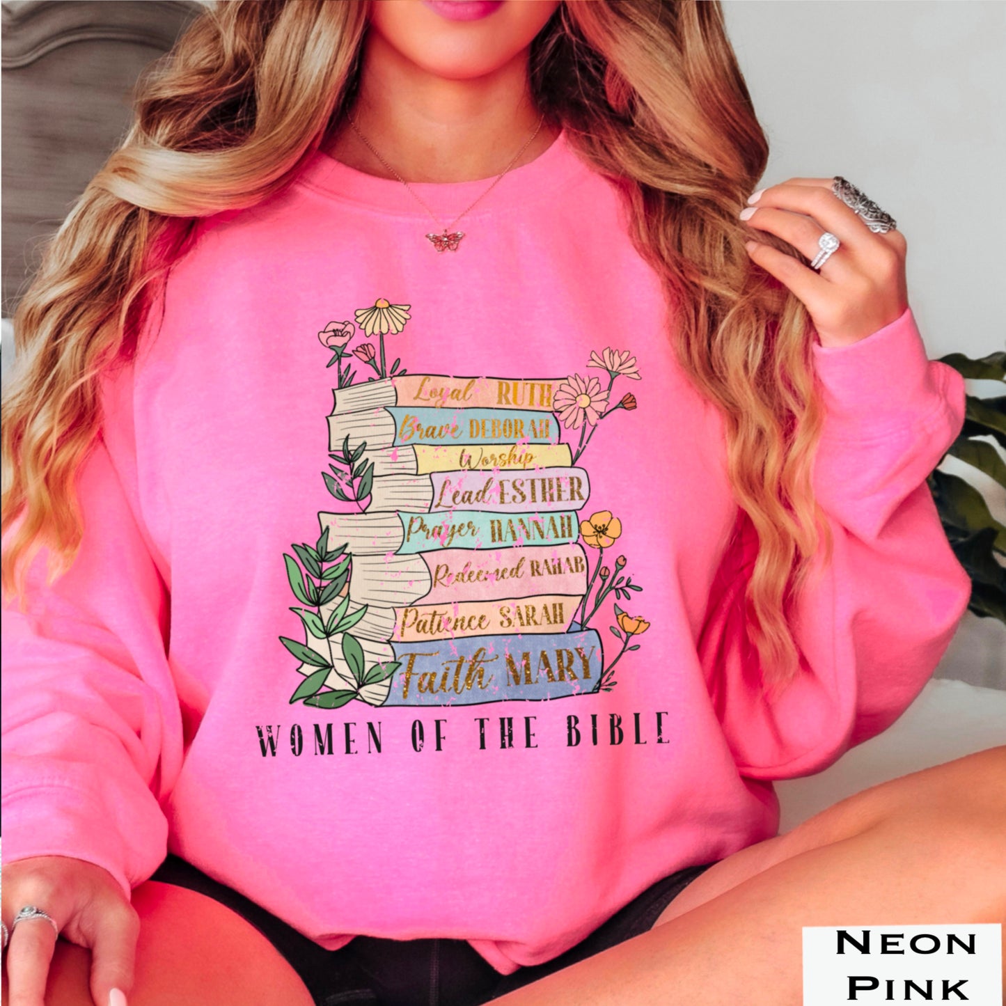 Women Of The Bible Graphic Crewneck Sweatshirt