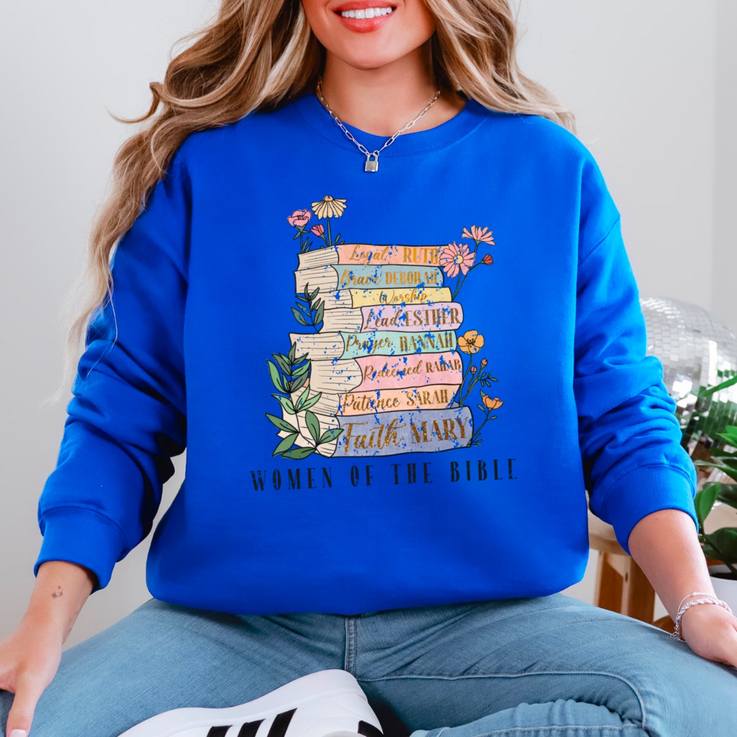 Women Of The Bible Graphic Crewneck Sweatshirt