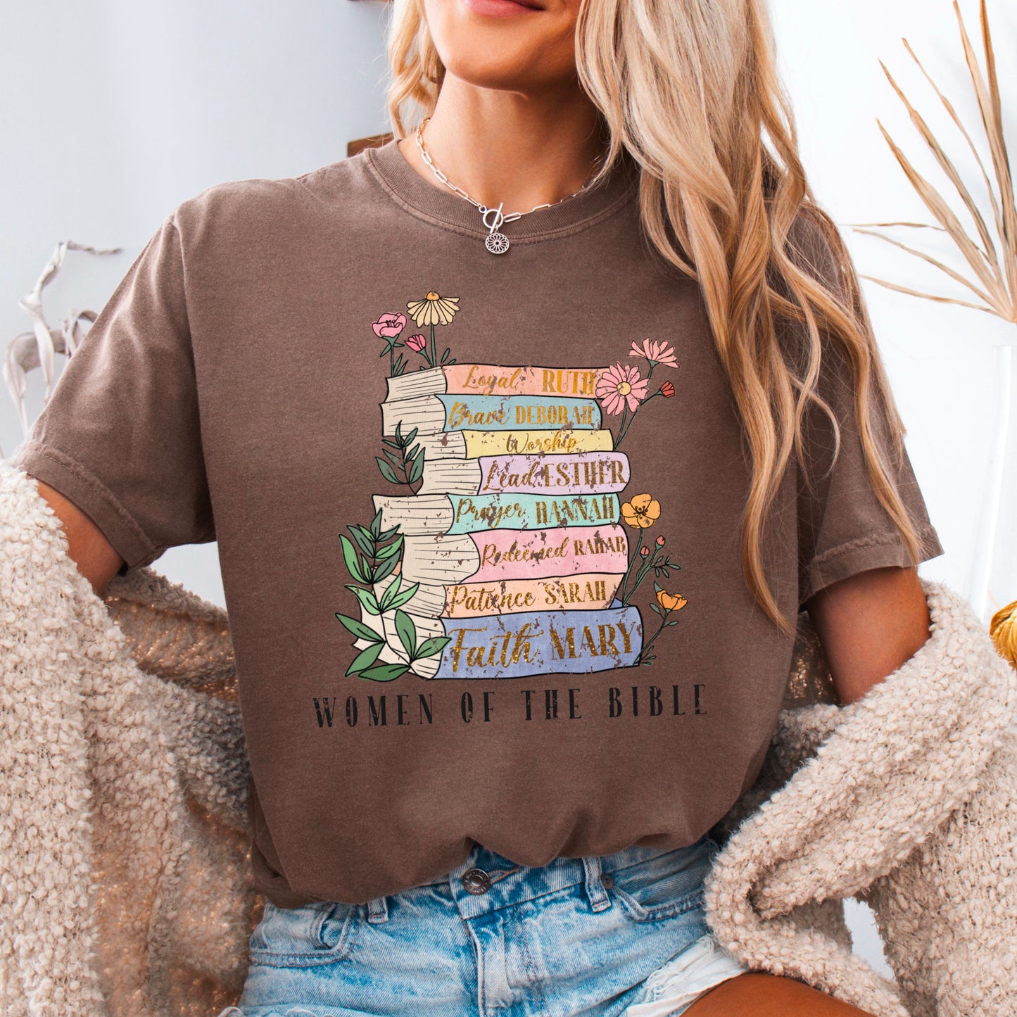 Women Of The Bible Comfort Color Graphic Tee