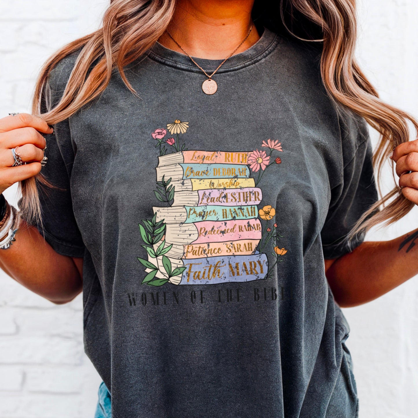 Women Of The Bible Comfort Color Graphic Tee