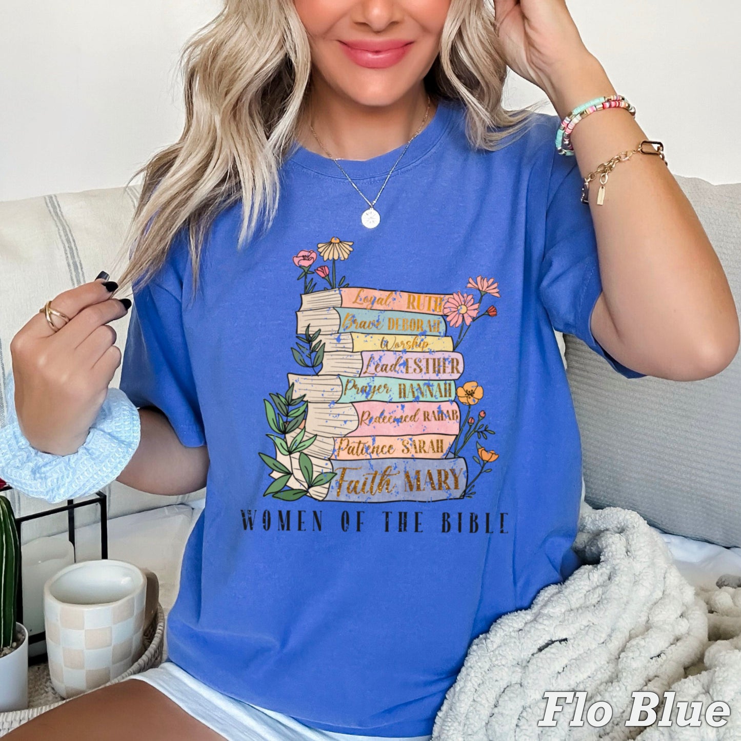 Women Of The Bible Comfort Color Graphic Tee