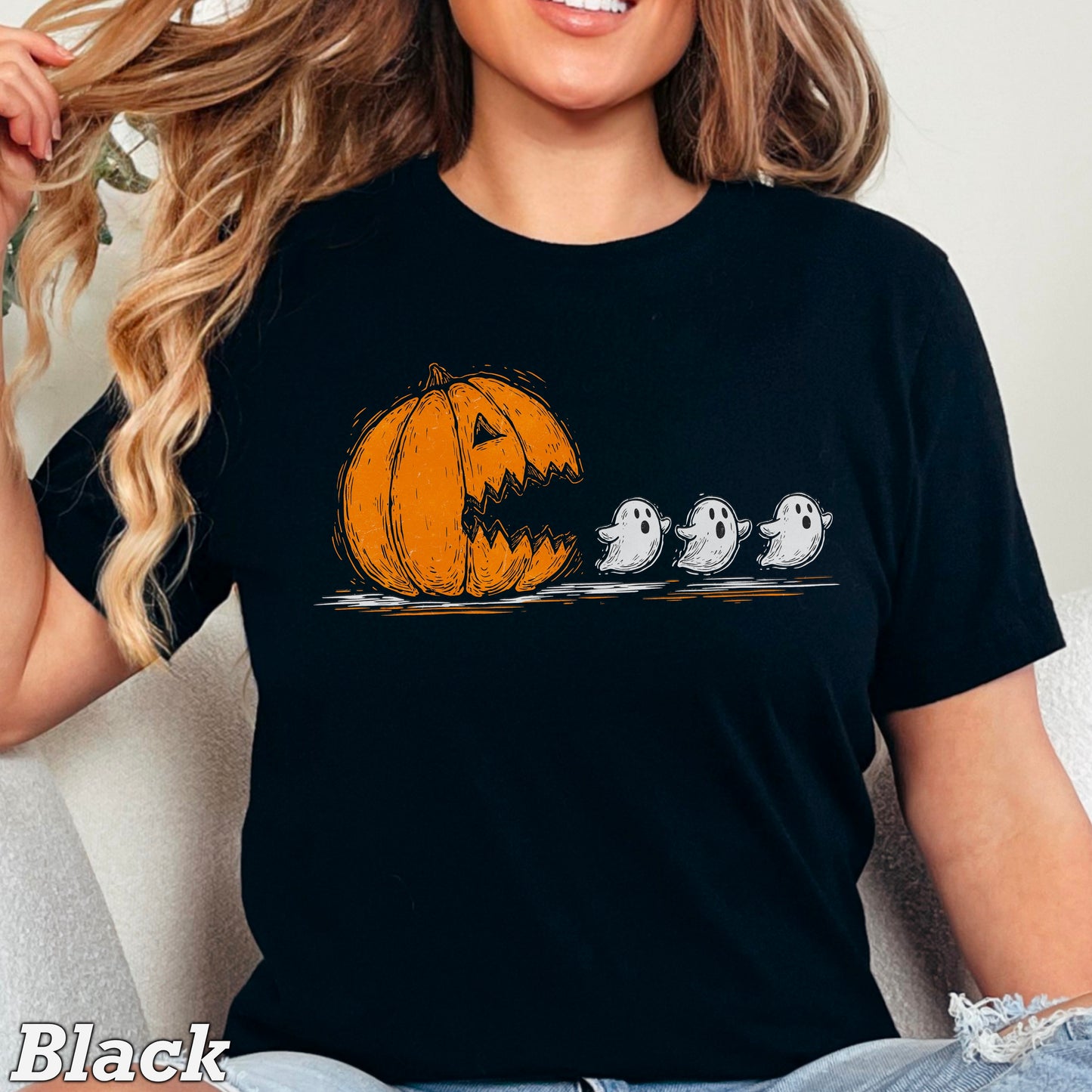 Halloween Hungry Pumpkin DTF Transfer