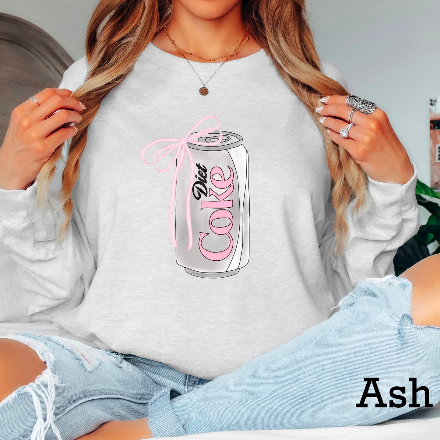 Diet Drink With Bow DTF Transfer