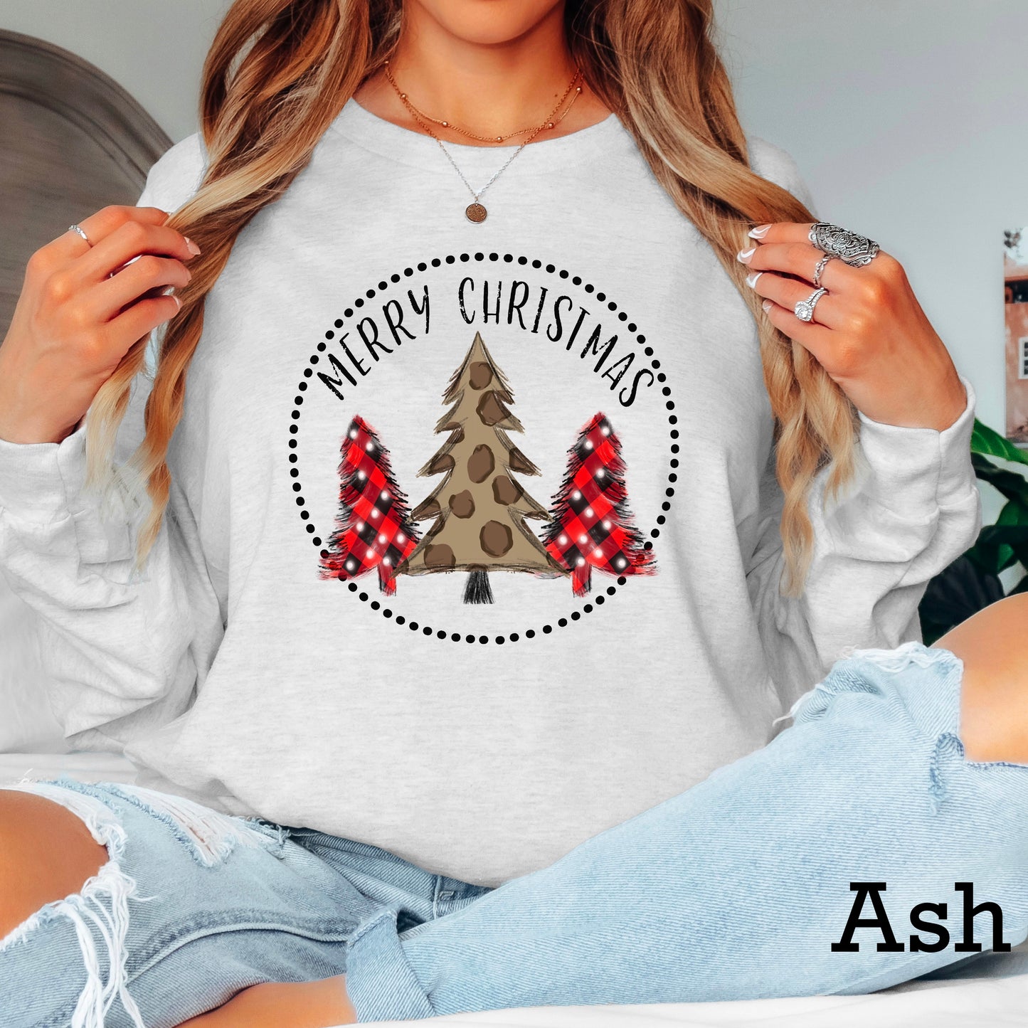 Leopard Merry Christmas DTF Transfer