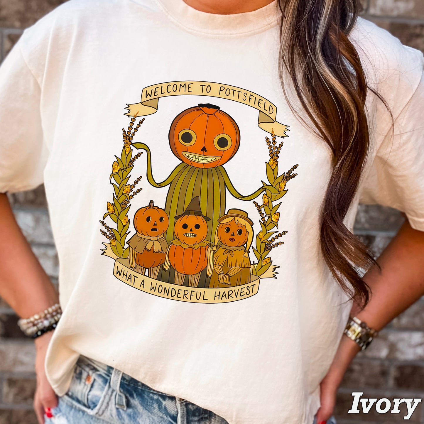 Retro Harvest Pumpkins DTF Transfer
