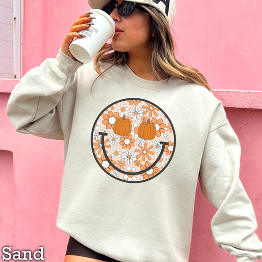 Floral Face Fall  DTF Transfer