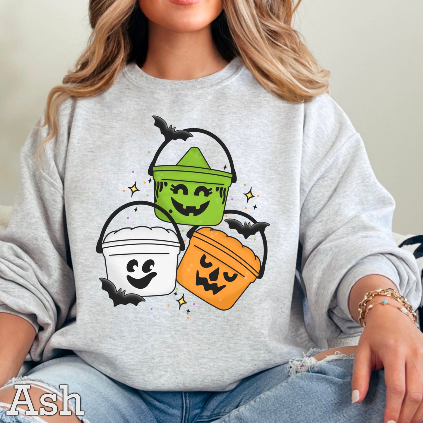 Halloween Buckets Crewneck Sweatshirt
