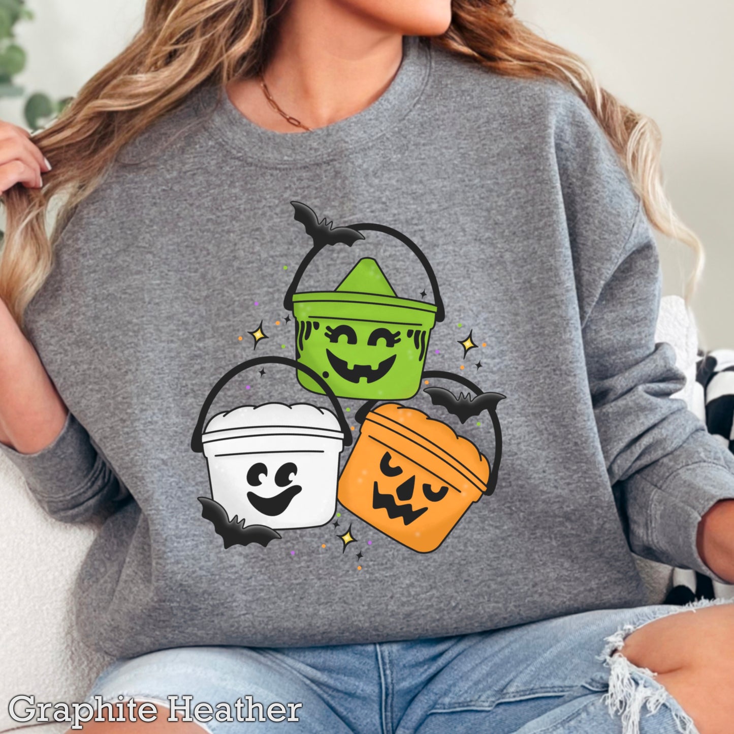Halloween Buckets Crewneck Sweatshirt