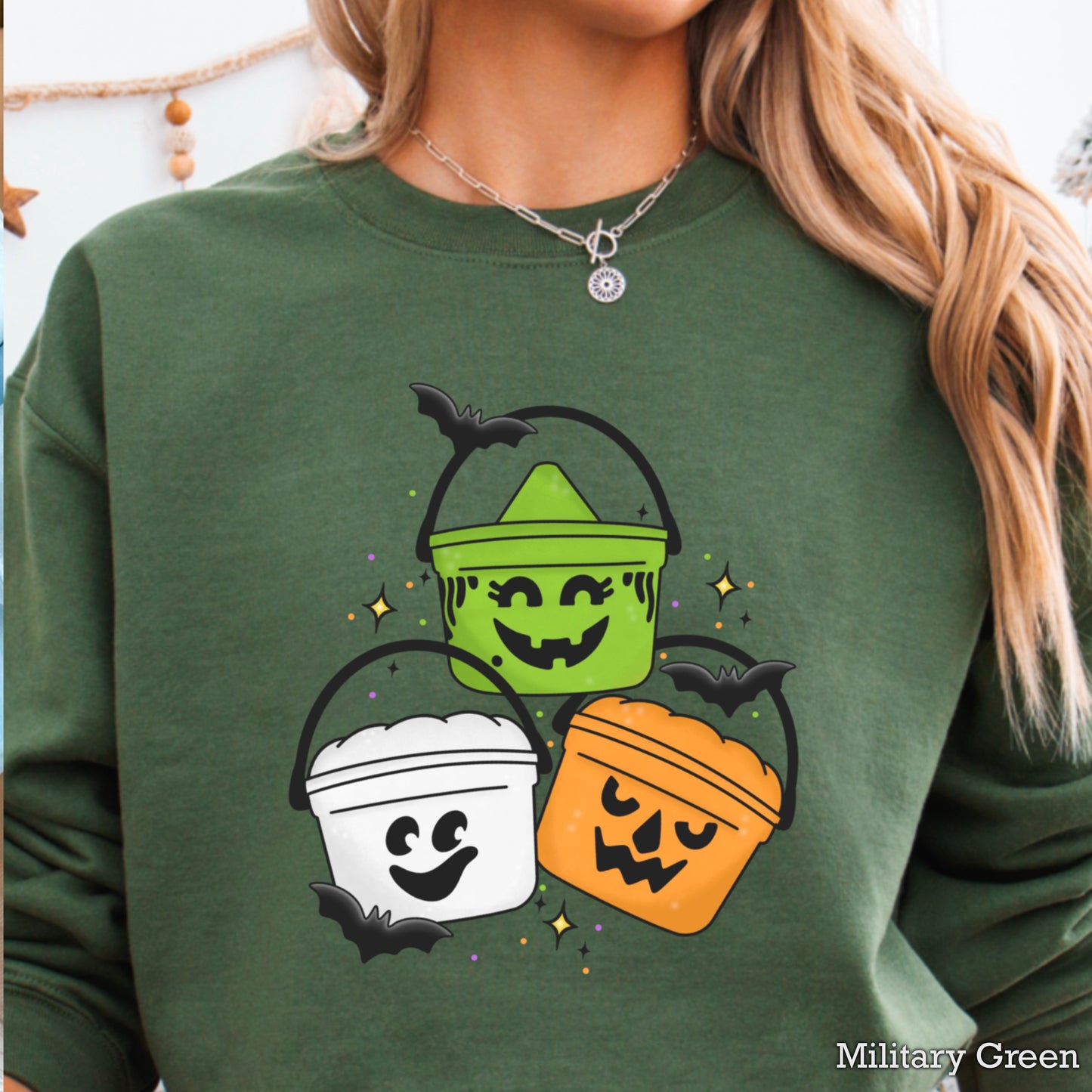 Halloween Buckets Crewneck Sweatshirt