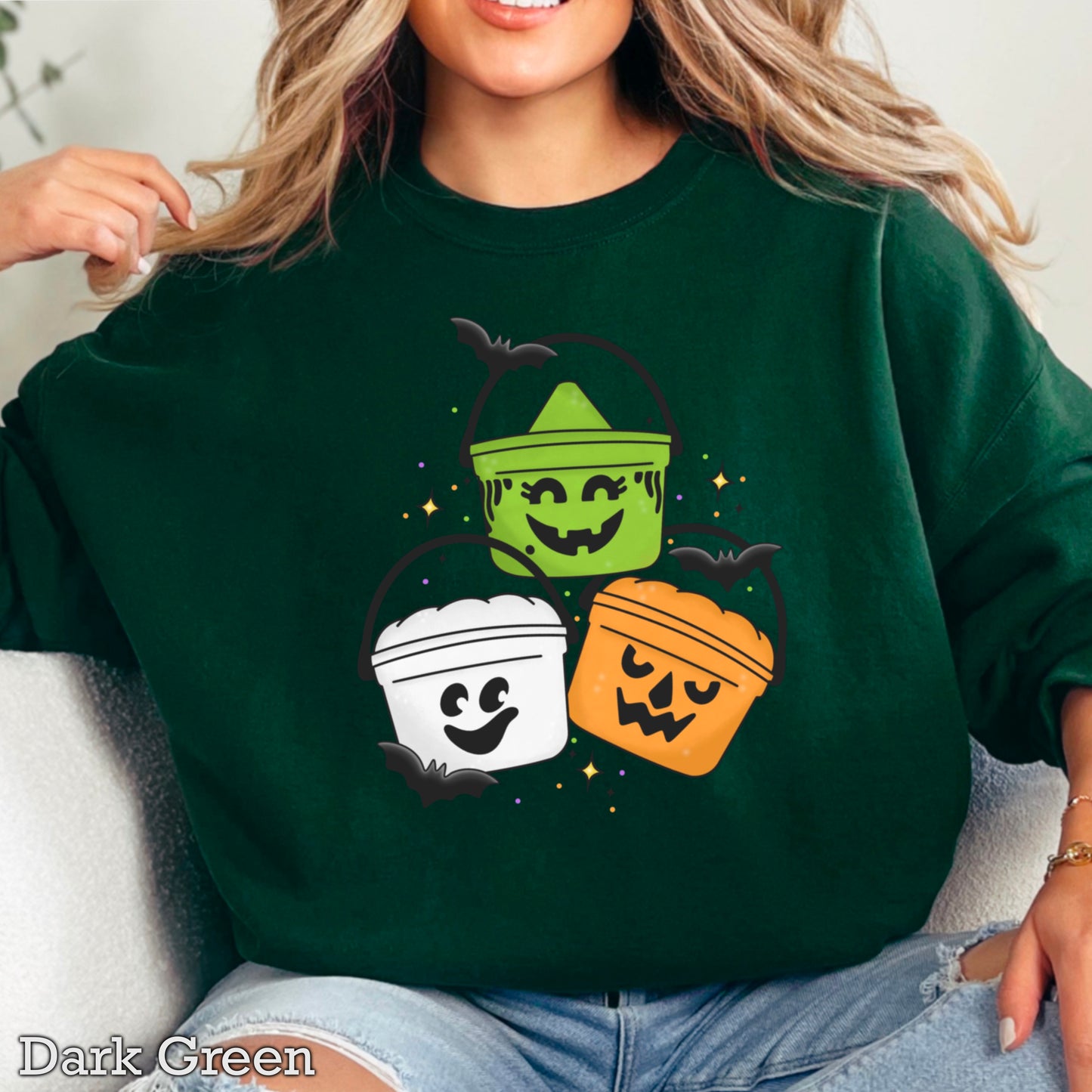 Halloween Buckets Crewneck Sweatshirt