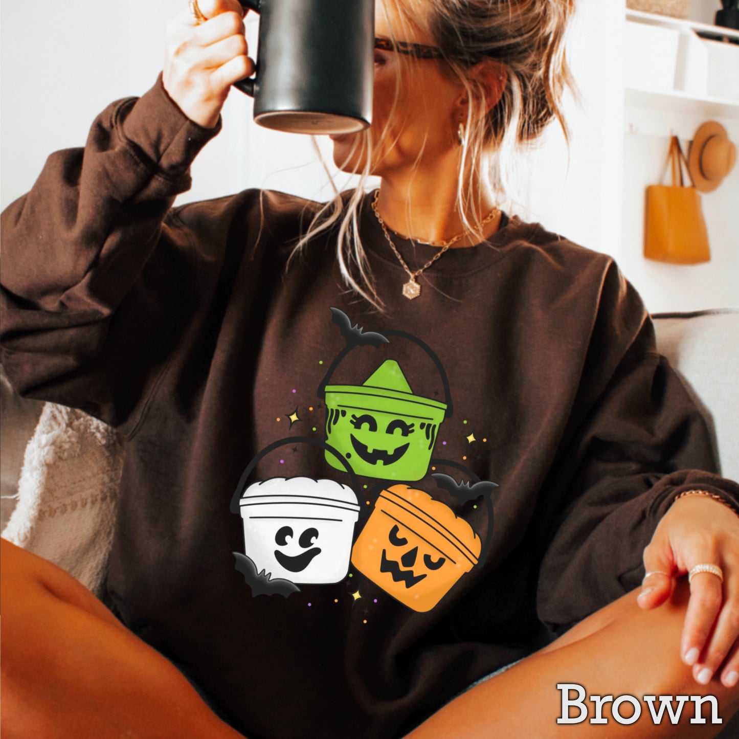 Halloween Buckets Crewneck Sweatshirt