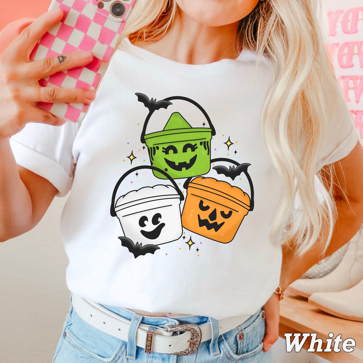 Halloween Meal Bucket Comfort Color Graphic Tee