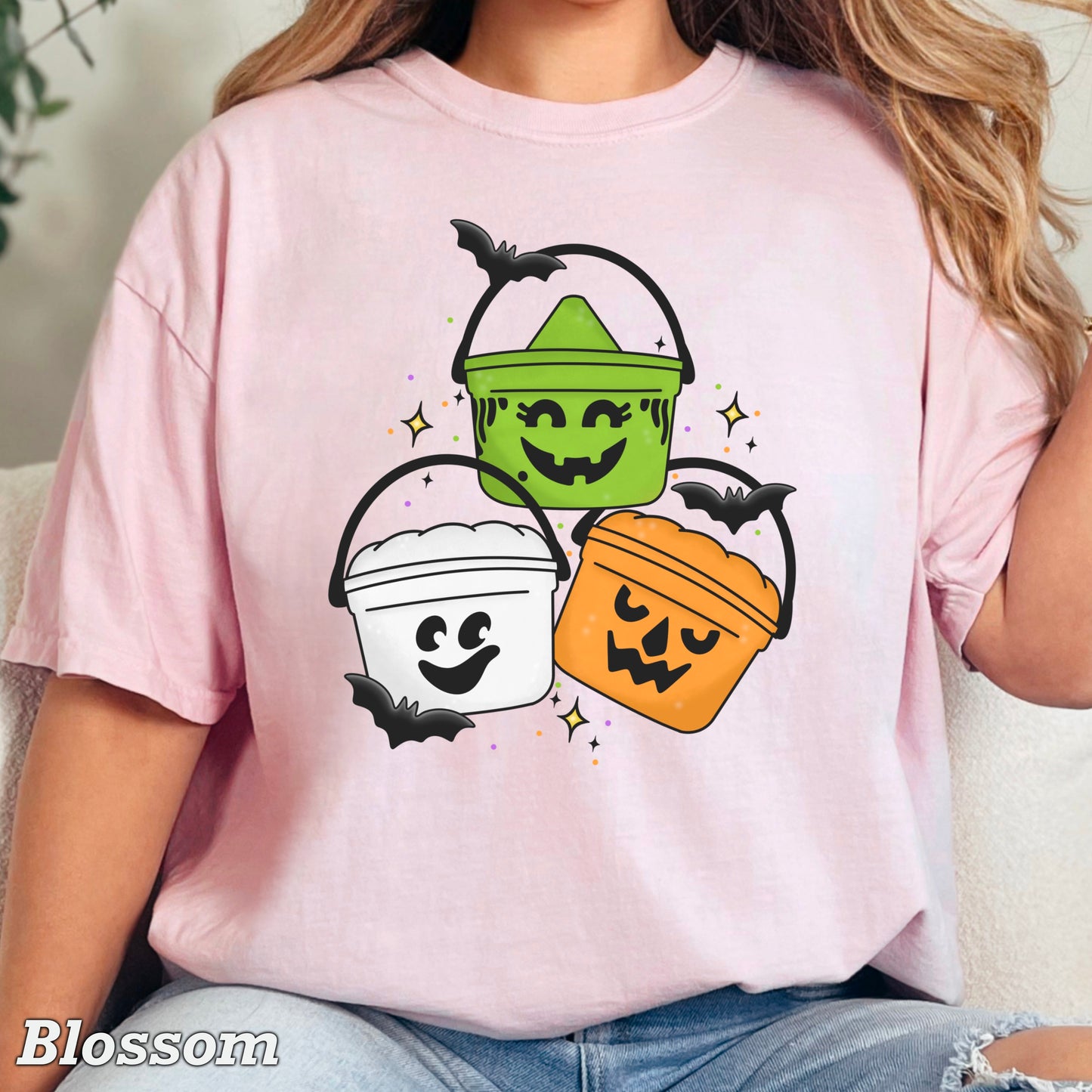 Halloween Meal Bucket Comfort Color Graphic Tee