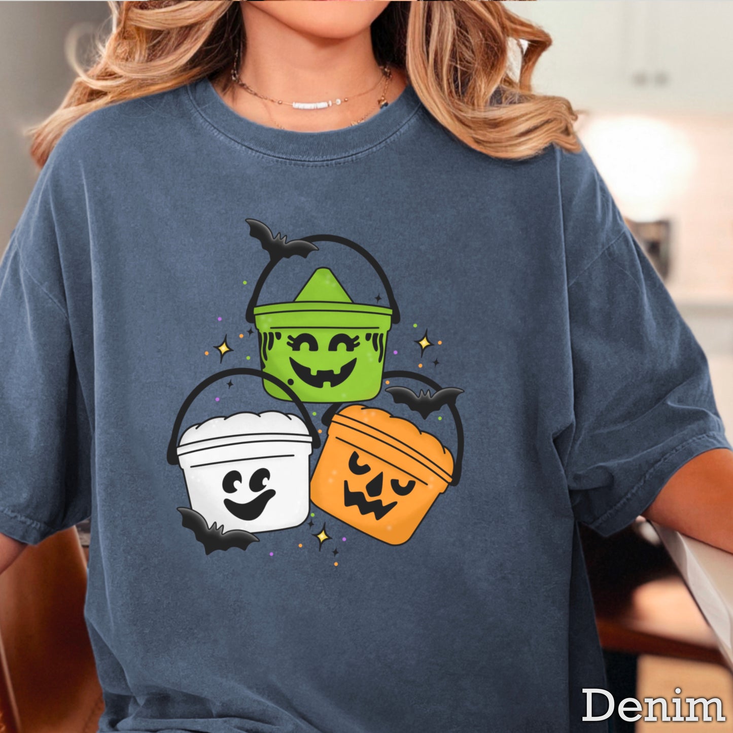 Halloween Meal Bucket Comfort Color Graphic Tee