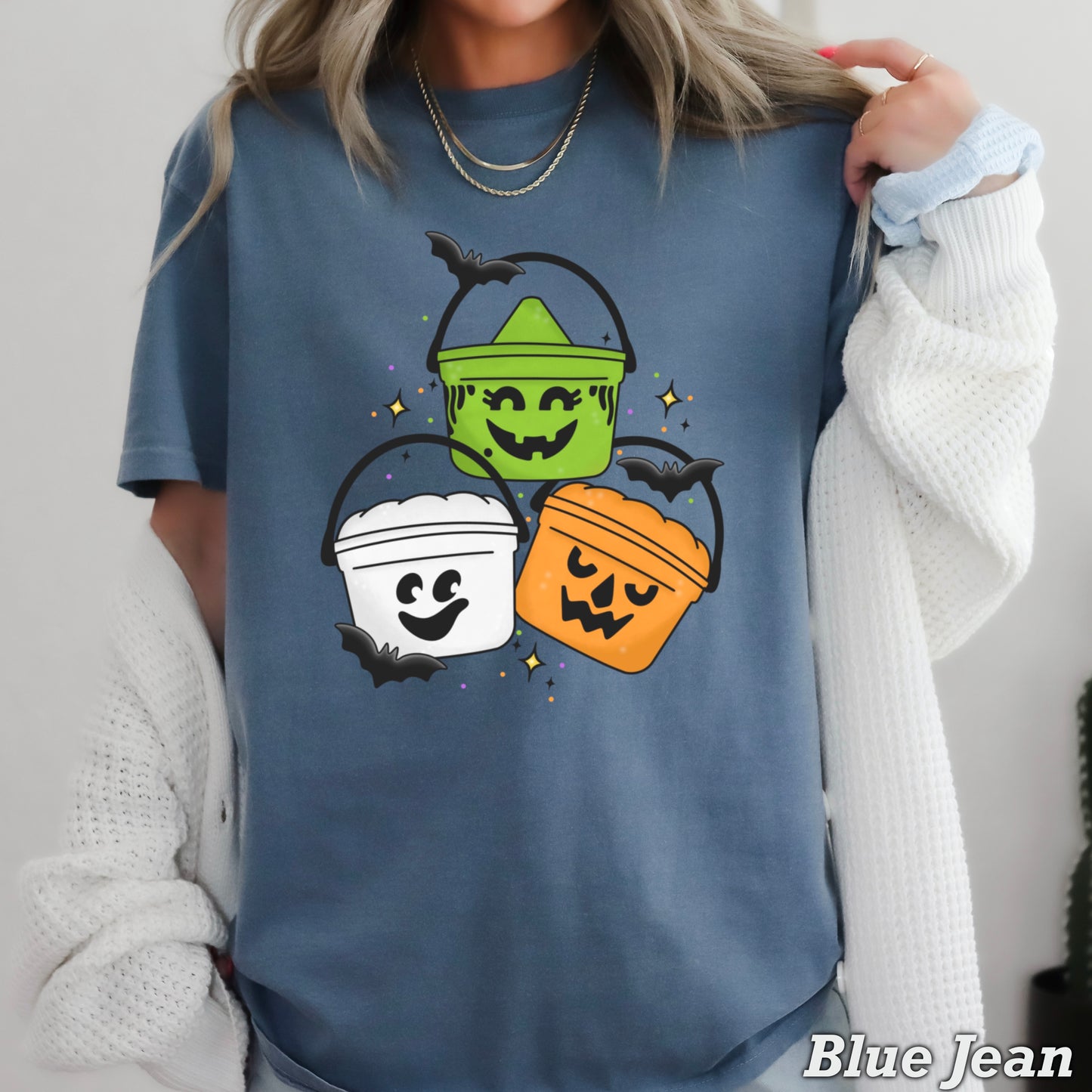 Halloween Meal Bucket Comfort Color Graphic Tee