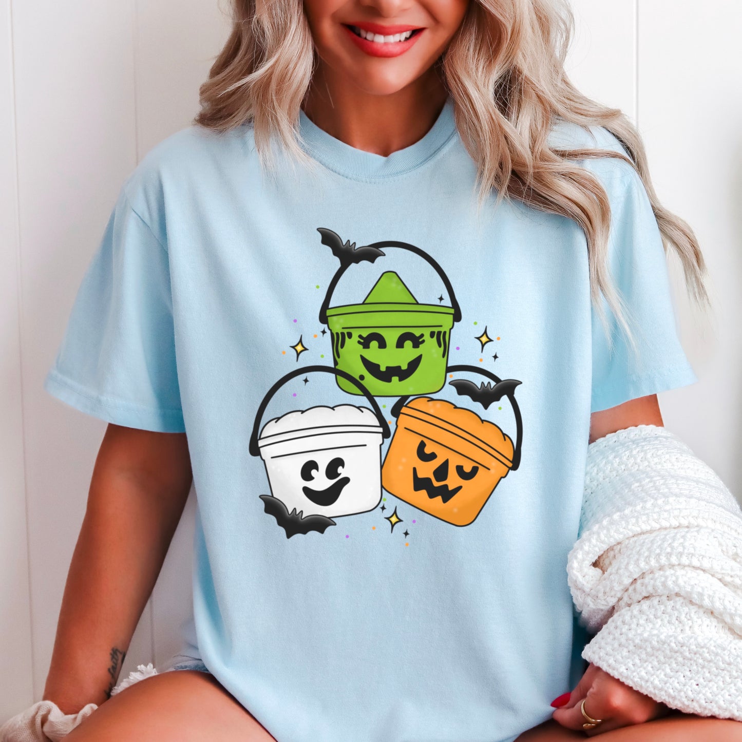 Halloween Meal Bucket Comfort Color Graphic Tee