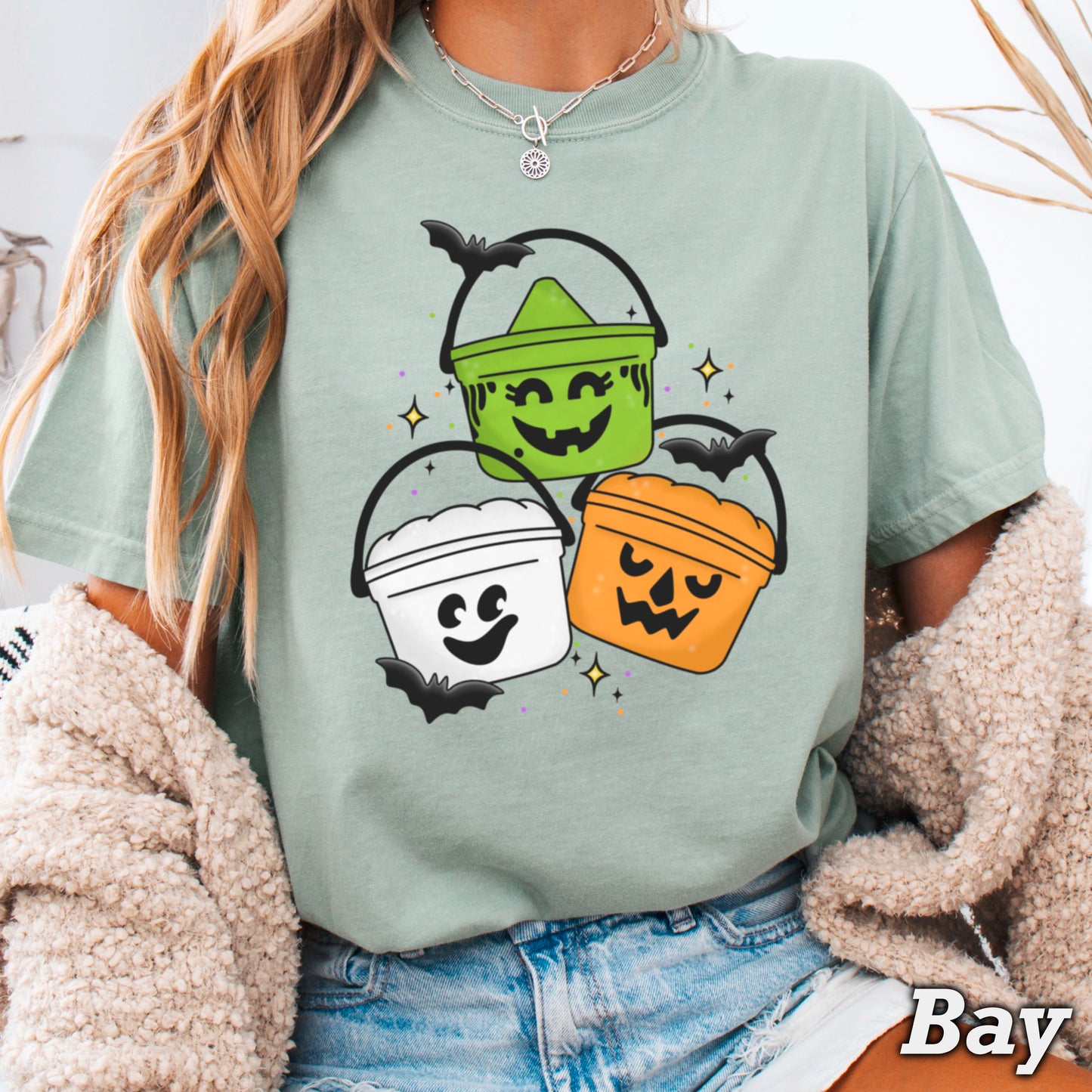 Halloween Meal Bucket Comfort Color Graphic Tee