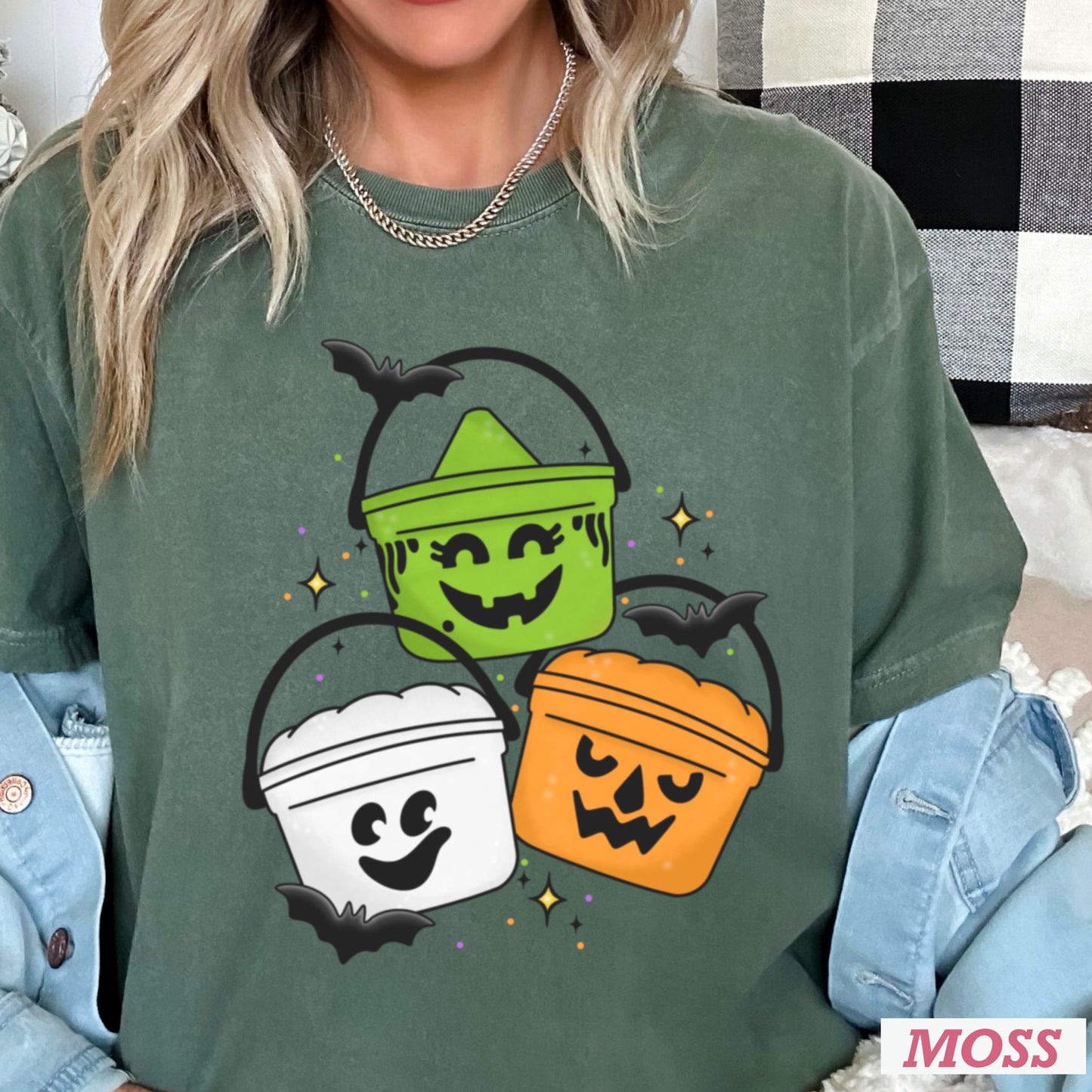 Halloween Meal Bucket Comfort Color Graphic Tee