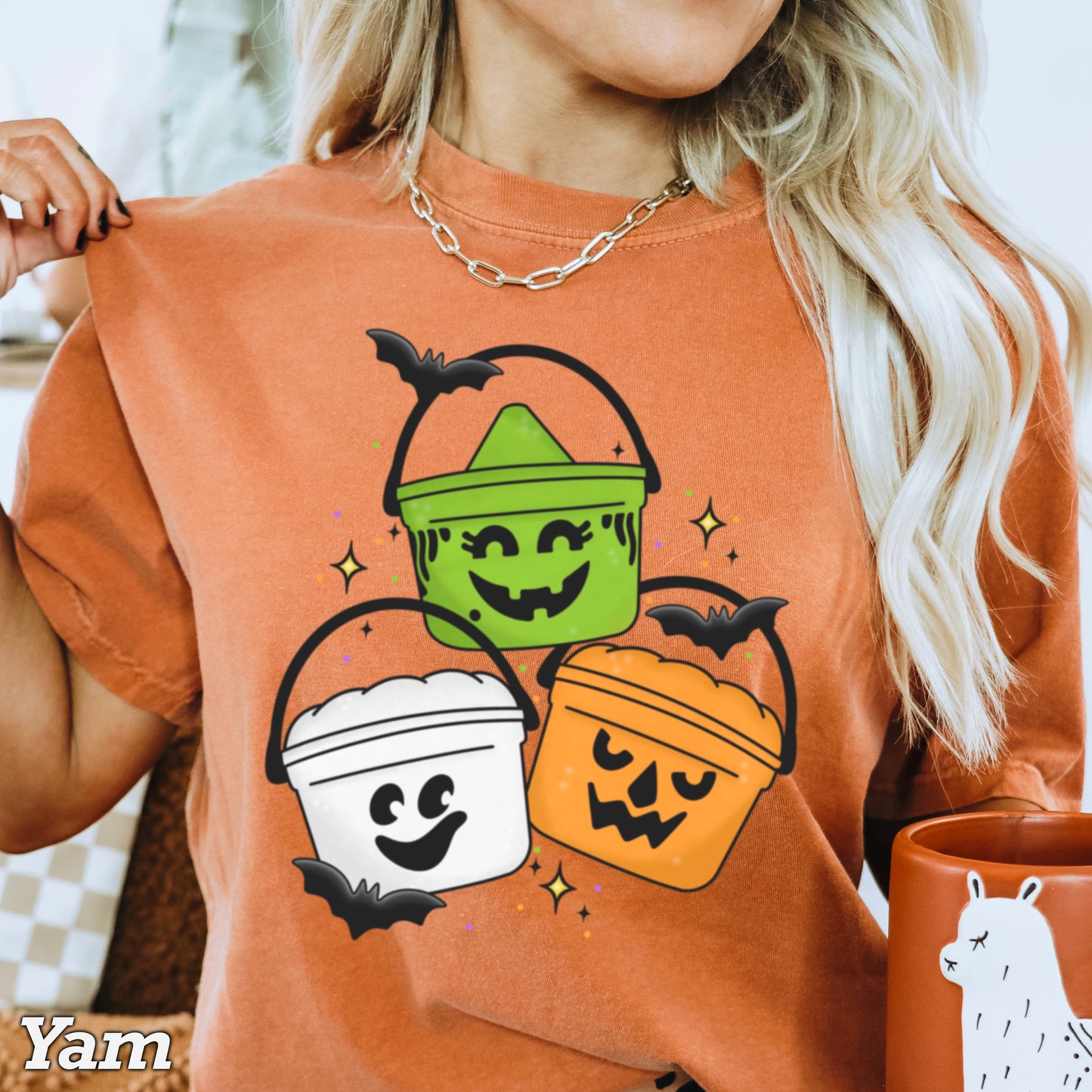 Halloween Meal Bucket Comfort Color Graphic Tee