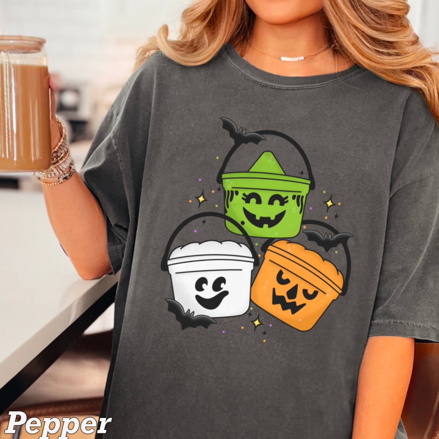 Halloween Meal Bucket Comfort Color Graphic Tee