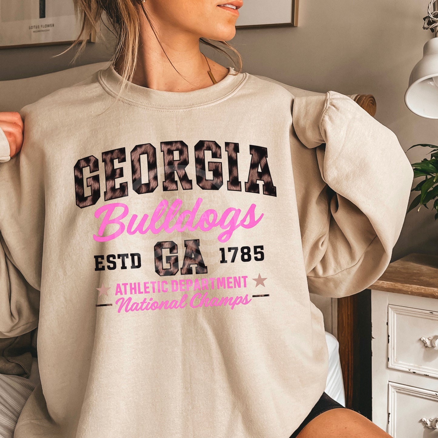 Leopard Georgia Crewneck Sweatshirt