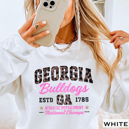 Leopard Georgia Crewneck Sweatshirt