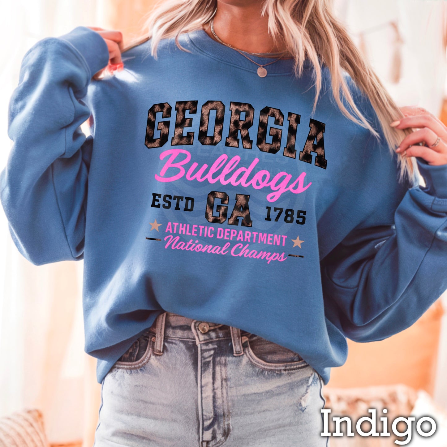 Leopard Georgia Crewneck Sweatshirt