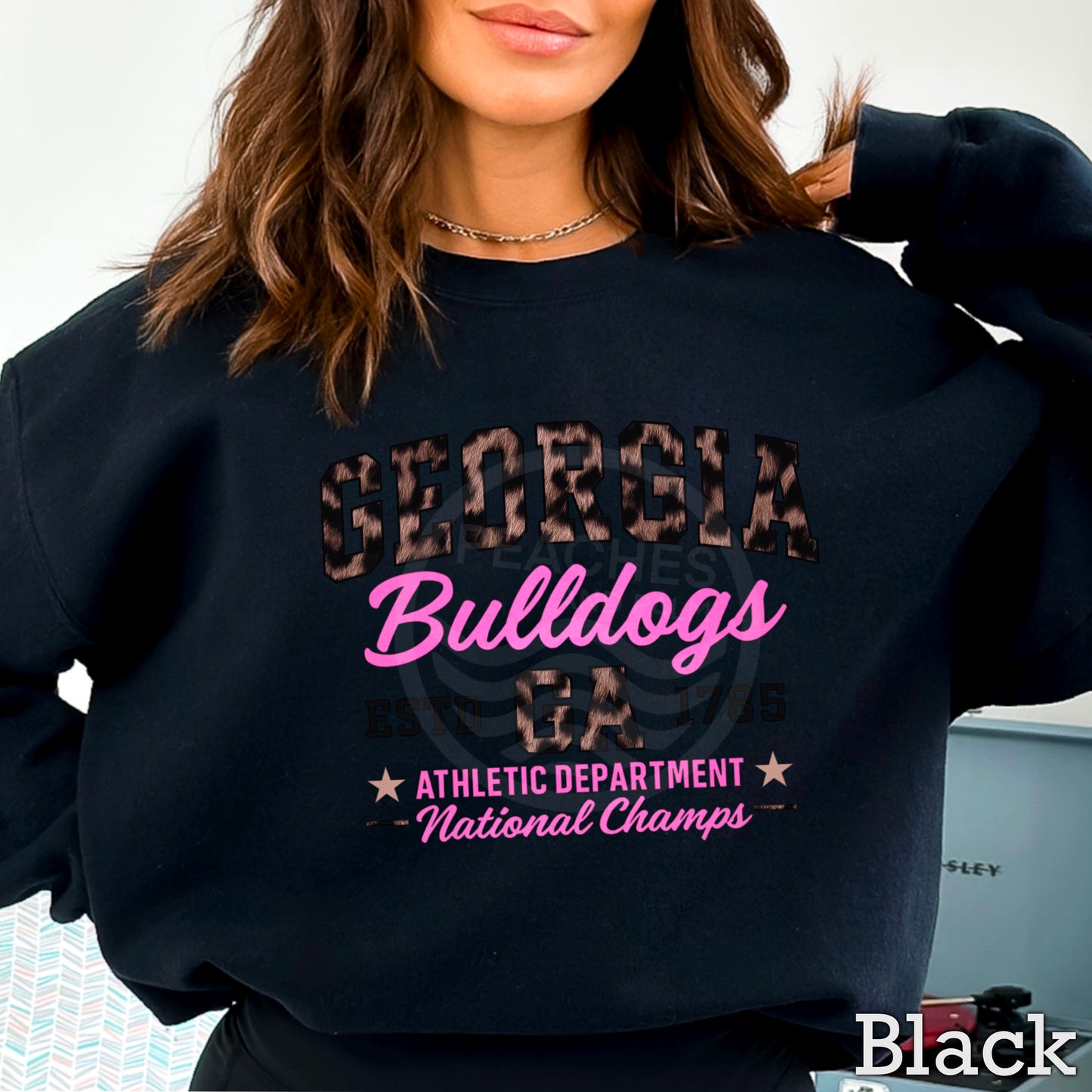 Leopard Georgia Crewneck Sweatshirt