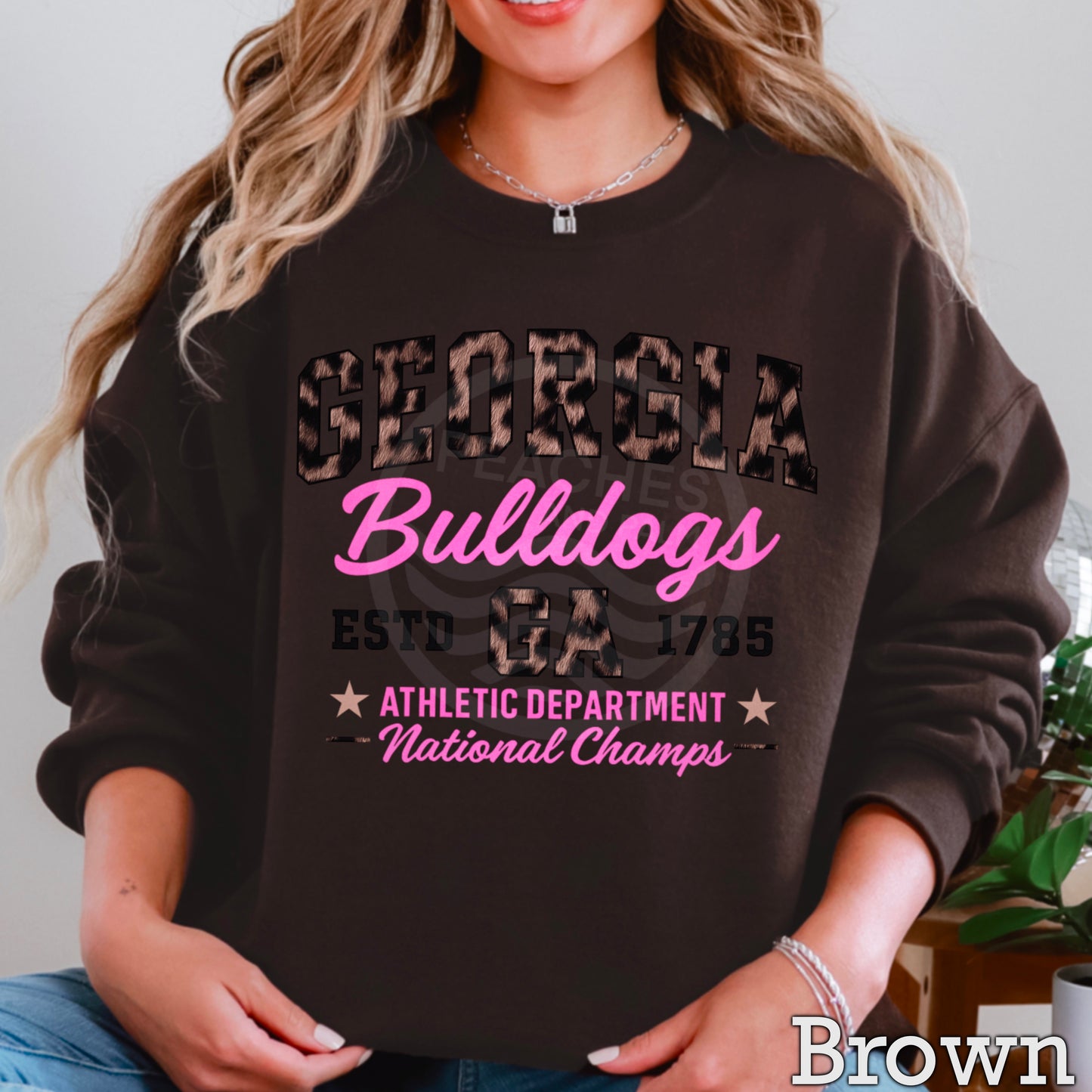 Leopard Georgia Crewneck Sweatshirt