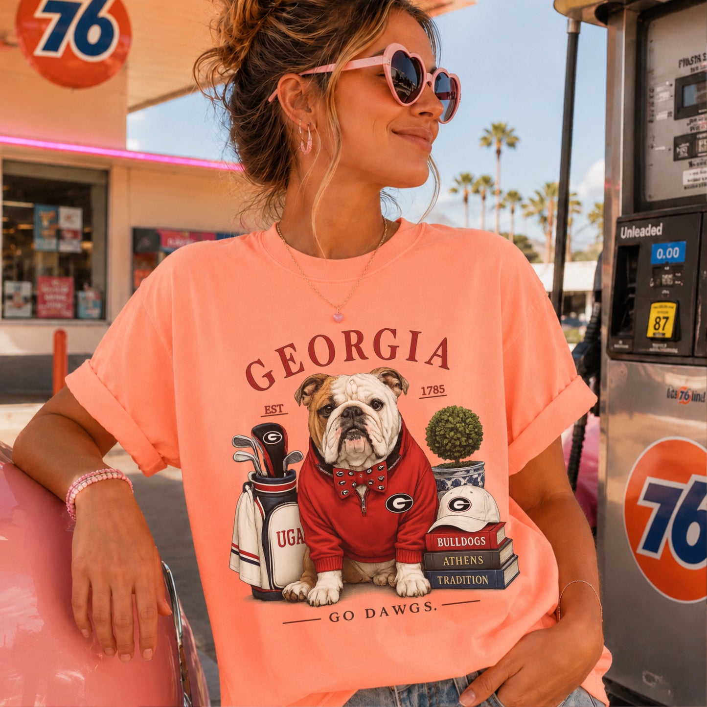 Red & Black Traditions Comfort Color Graphic Tee