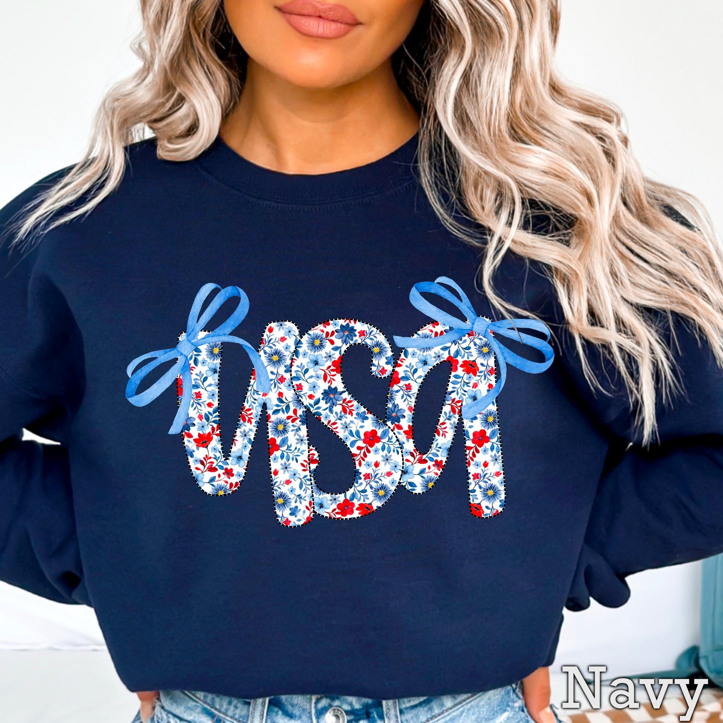 USA Bows Crewneck Sweatshirt