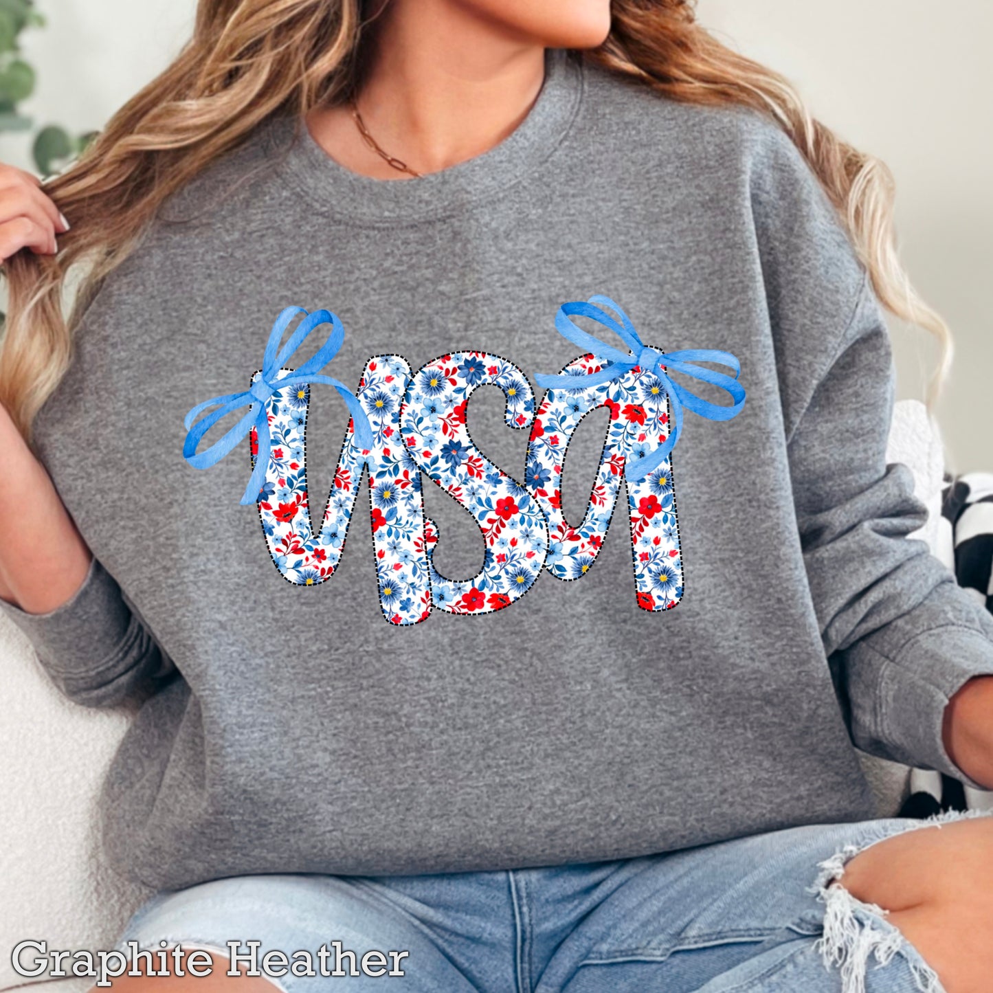 USA Bows Crewneck Sweatshirt