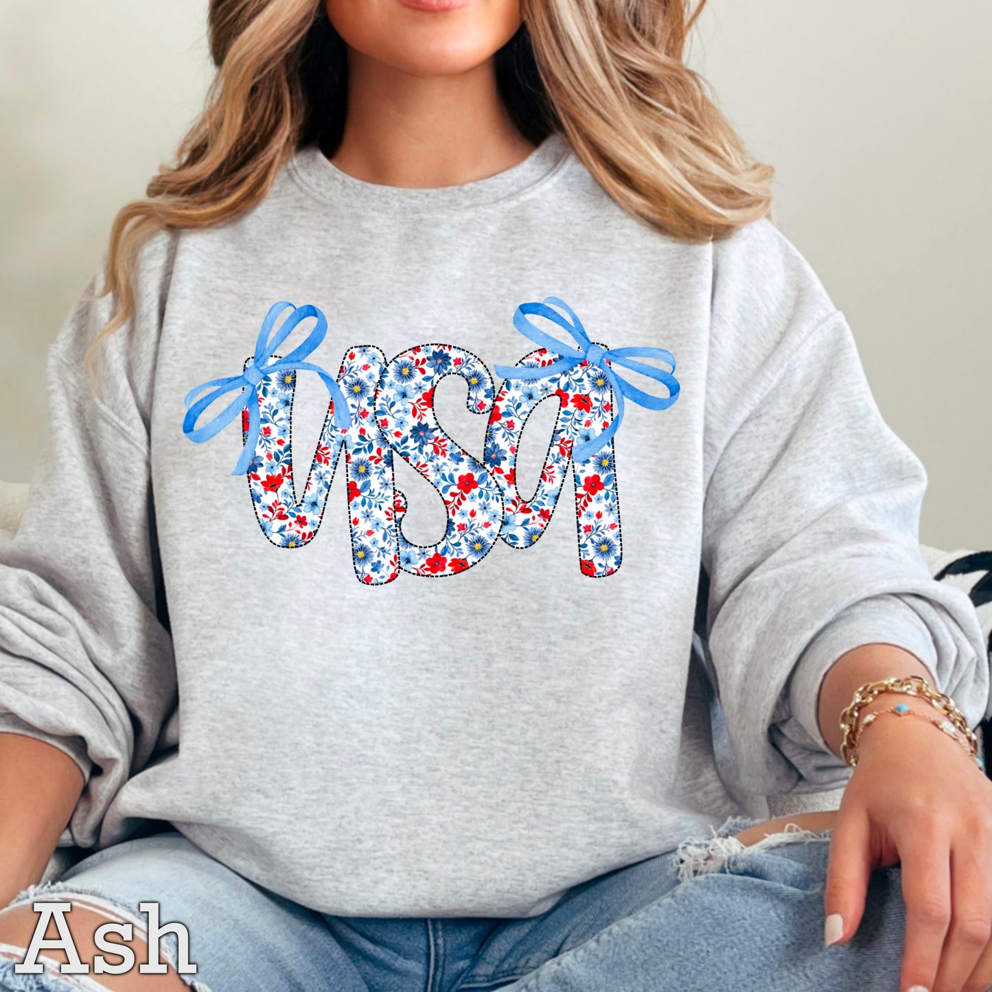 USA Bows Crewneck Sweatshirt